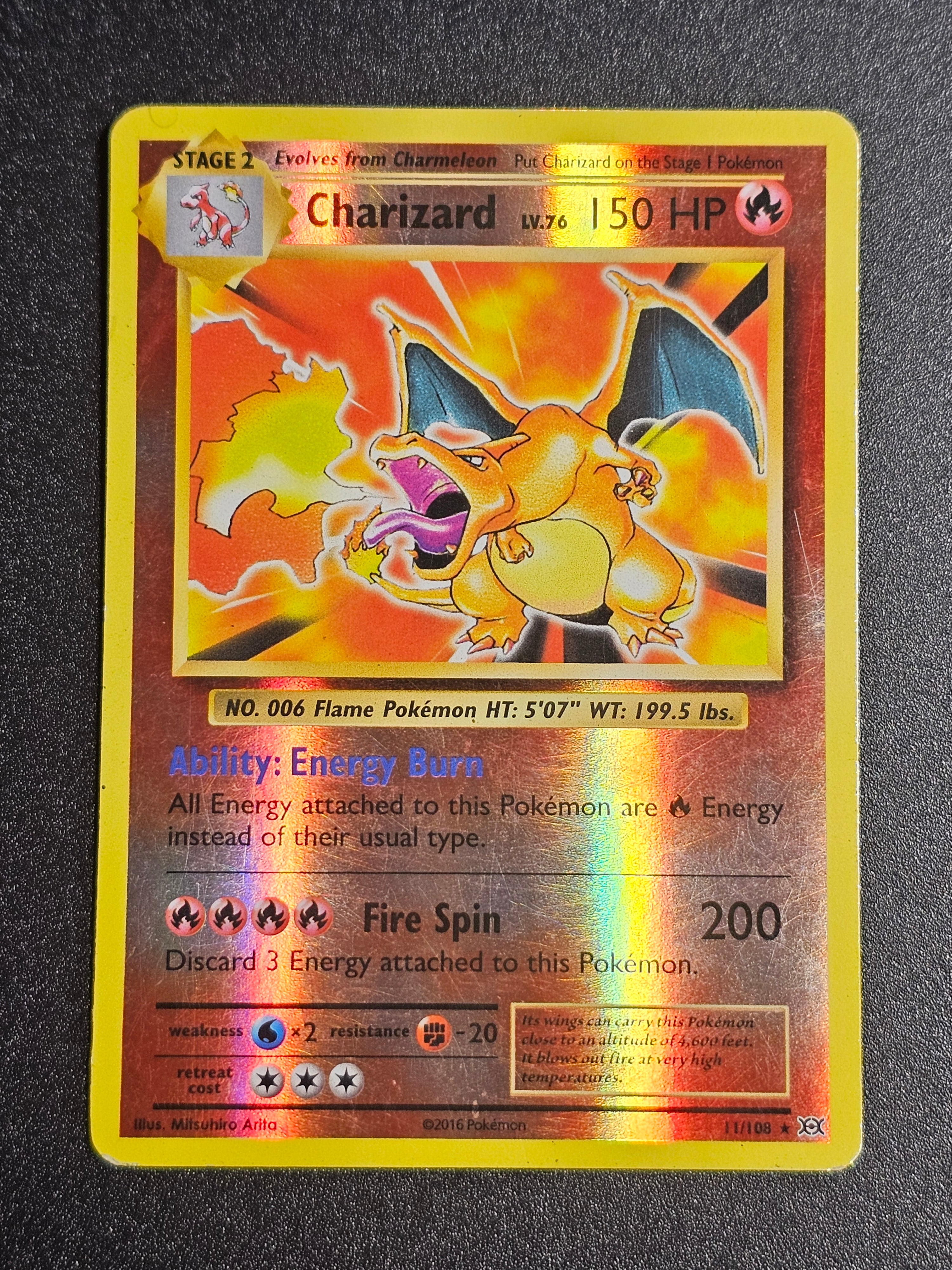 Pokemon TCG - Charizard 11/108 Reverse Holo Evolutions