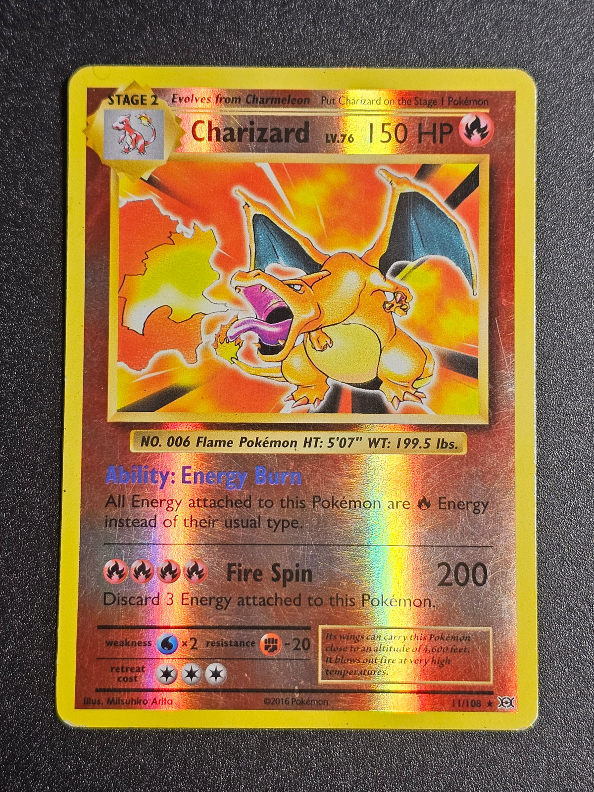 Pokemon TCG - Charizard 11/108 Reverse Holo Evolutions