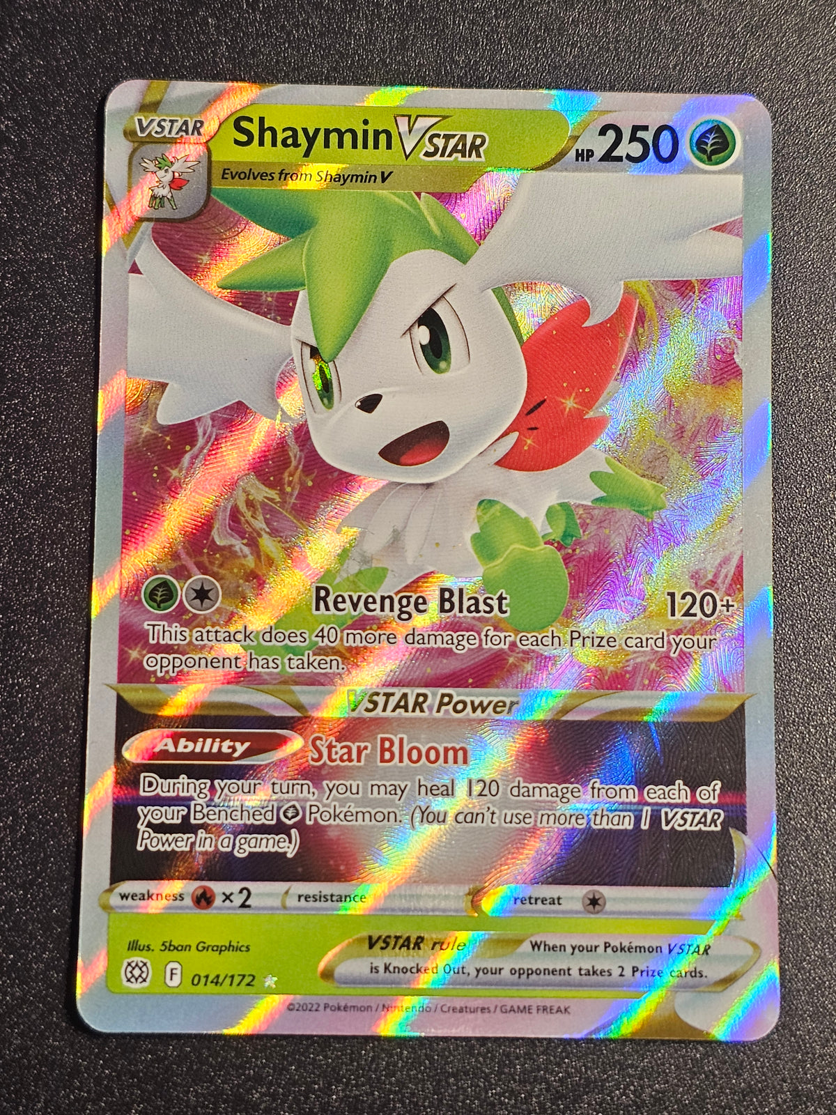 Pokemon TCG - Shaymin Vstar 014/172 Brilliant Stars