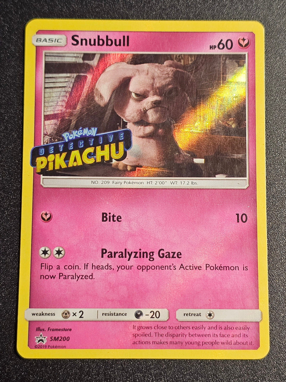 Pokemon TCG - Snubbull SM200 Detective Pikachu