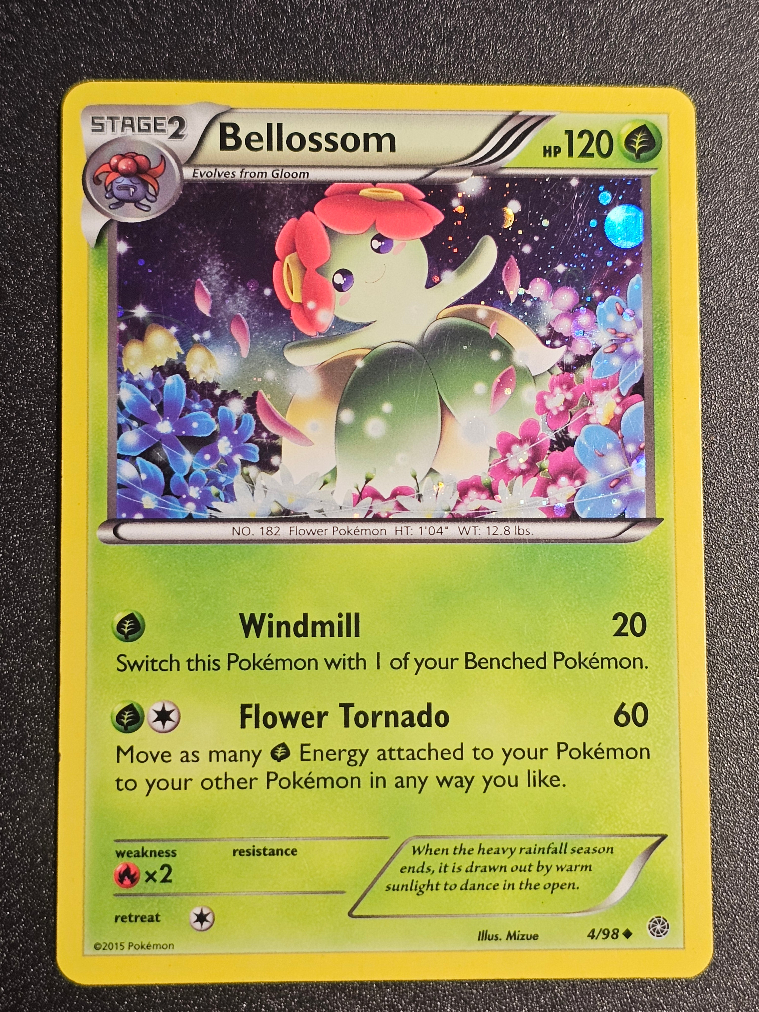 Pokemon TCG - Bellossom 4/98 Cosmos Holo