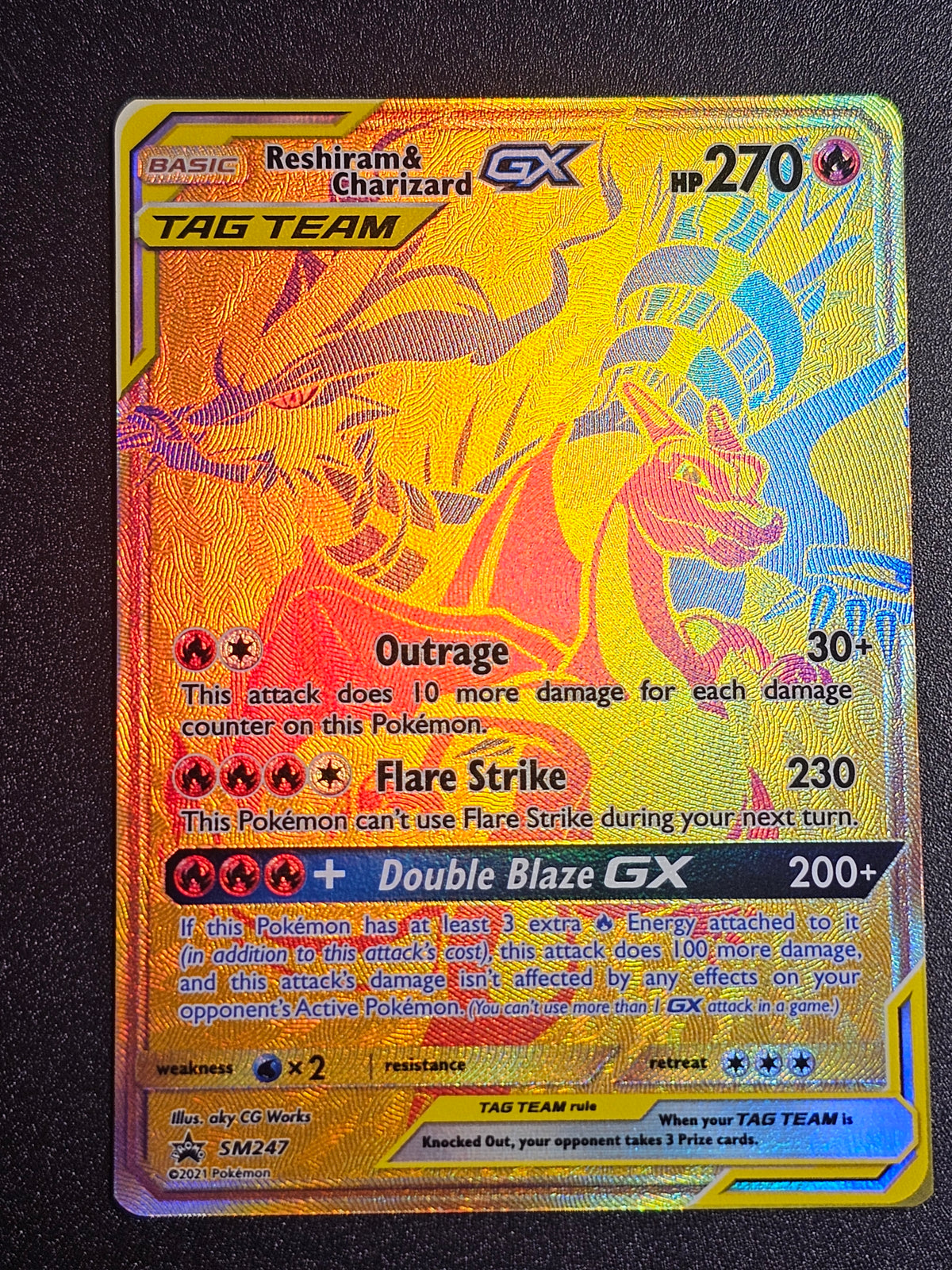 Pokemon TCG - Reshiram & Charizard GX SM247 Promo