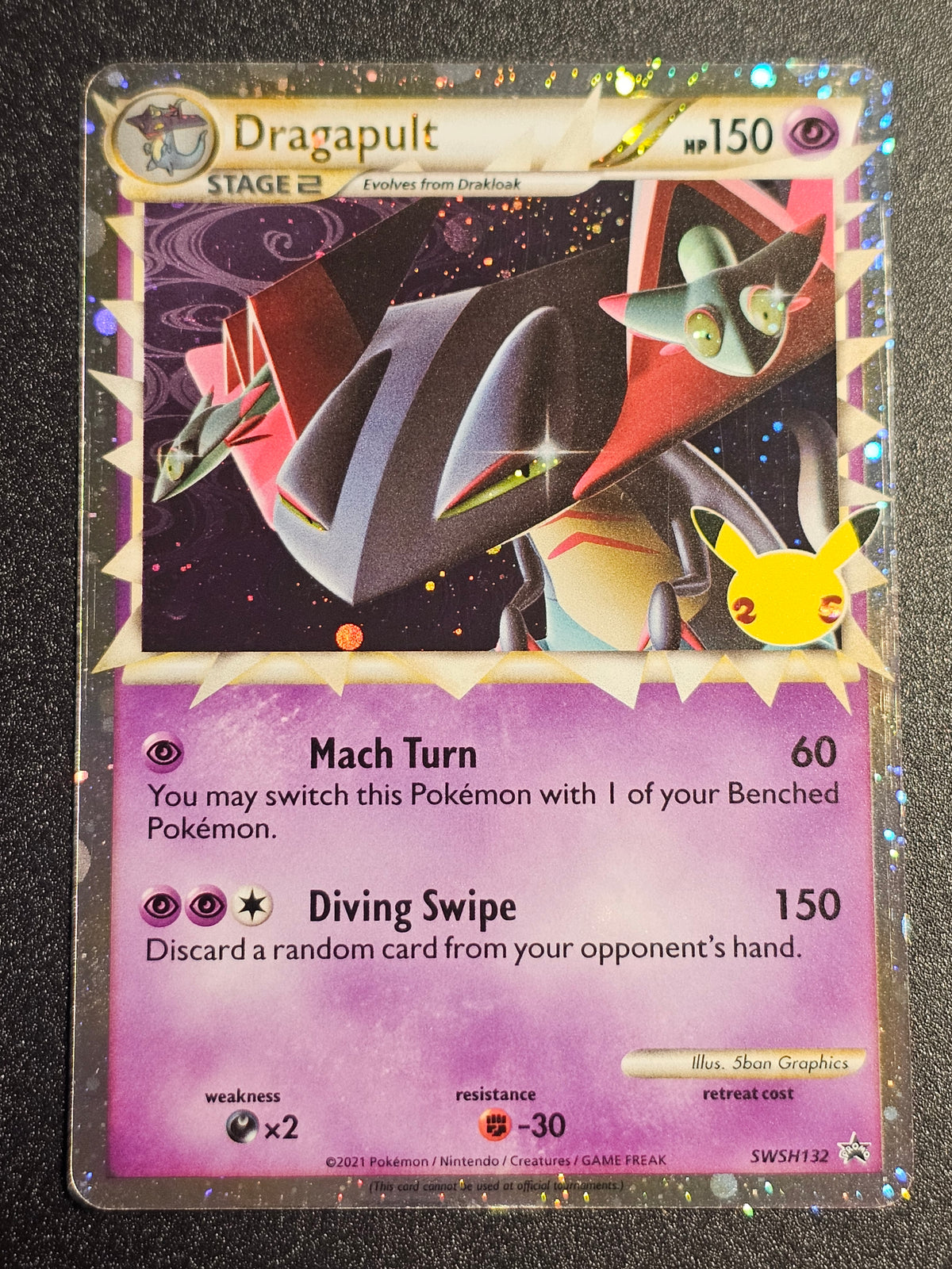 Pokemon TCG - Dragapult SWSH132 Promo Celebrations