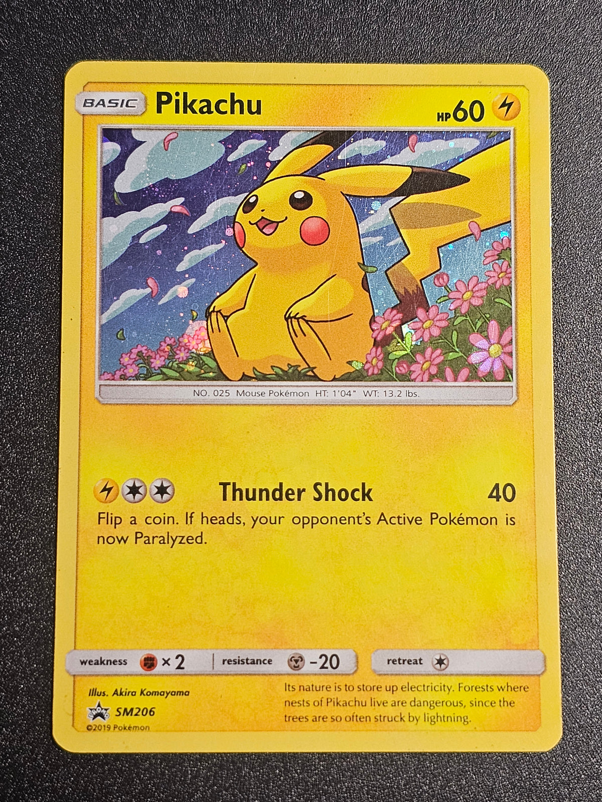 Pokemon TCG - Pikachu SM206 Cosmos Holo Promo