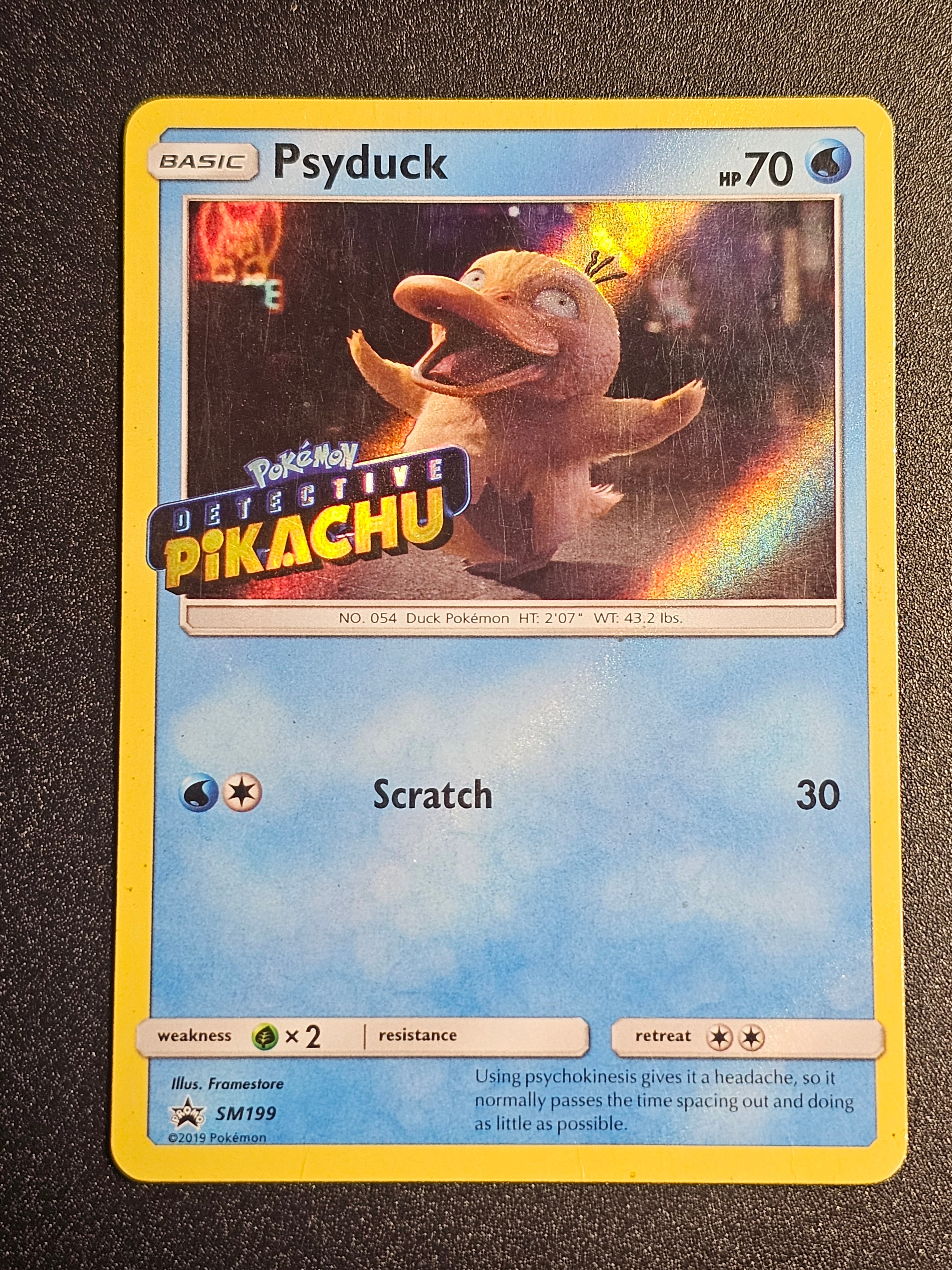 Pokemon TCG - Psyduck Detective Pikachu SM199 Promo