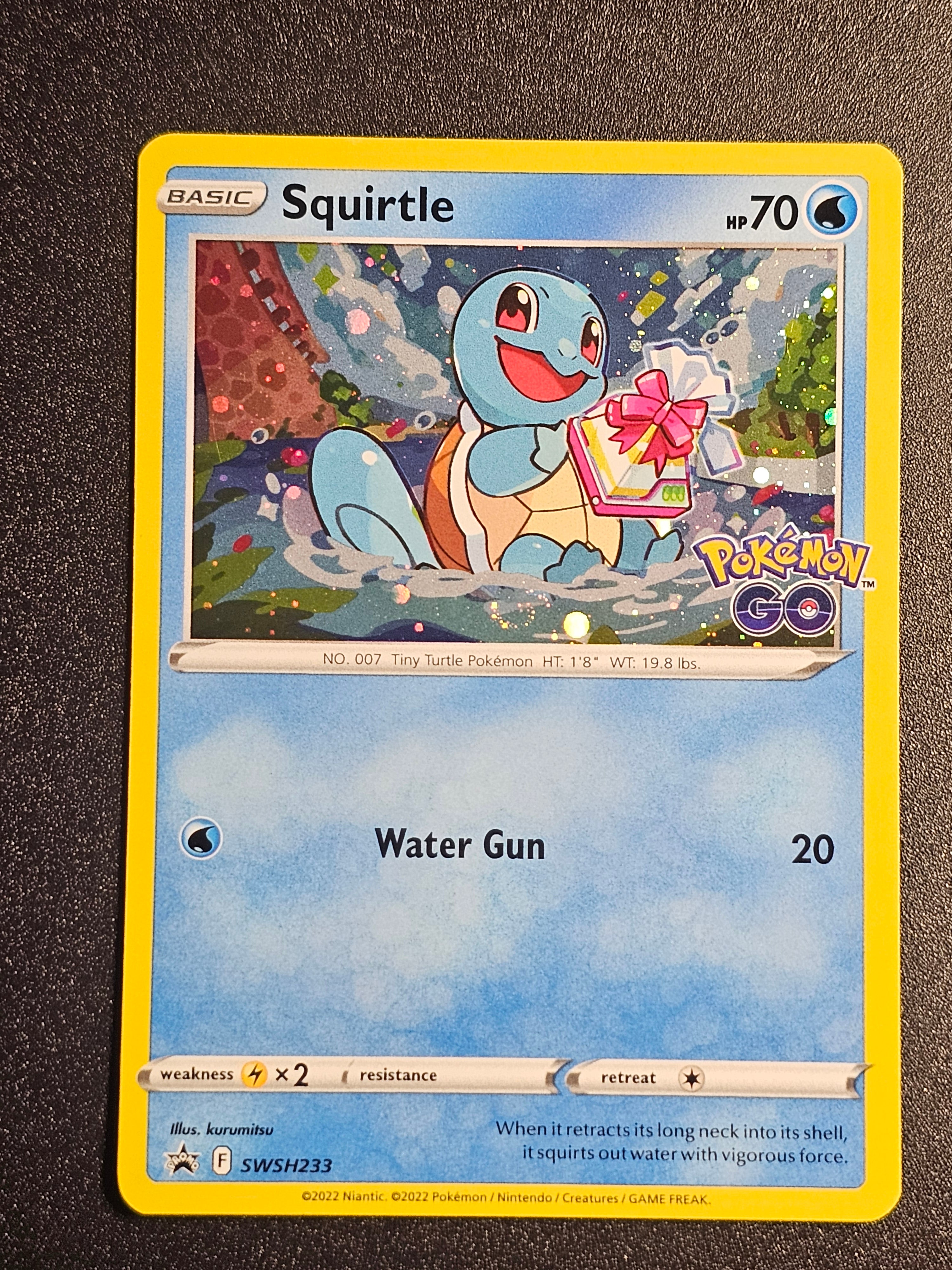 Pokemon TCG - Squirtle SWSH233 Pokemon Go Cosmos Holo