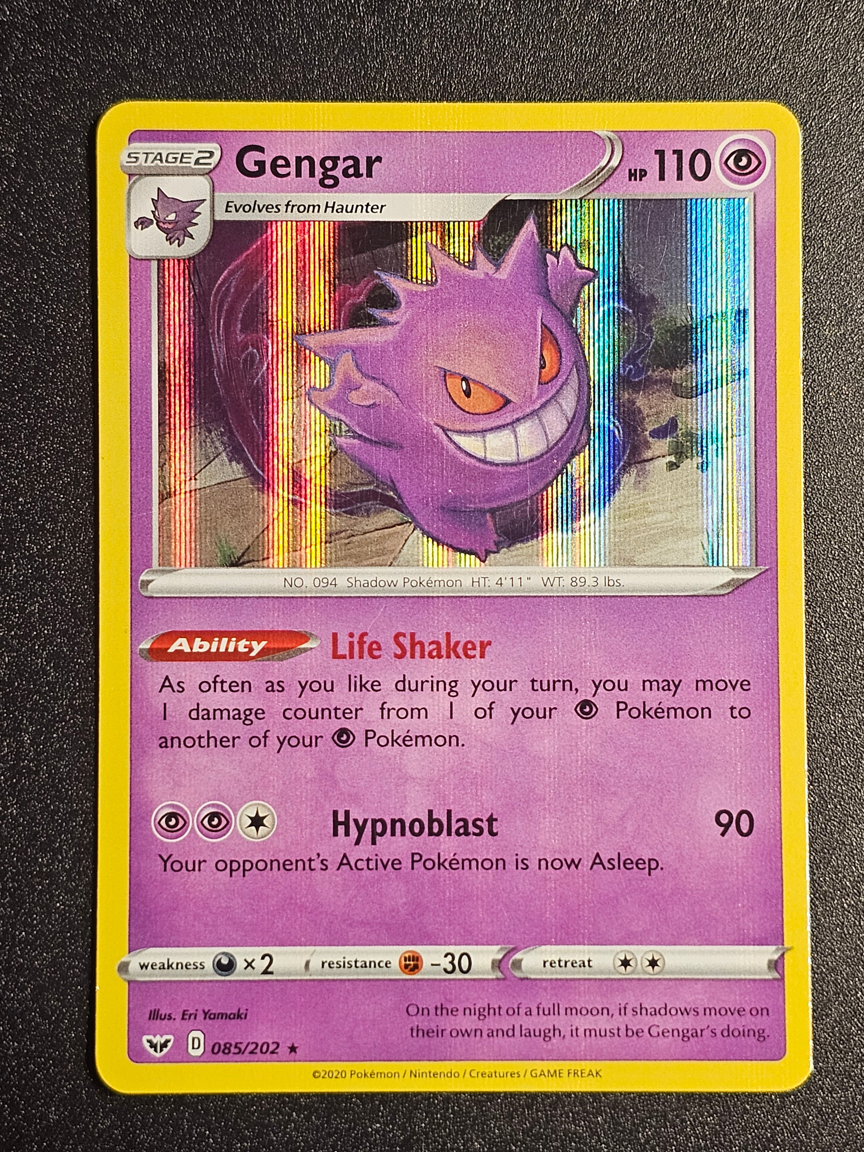 Pokemon TCG - Gengar 085/202 Holo Sword & Shield