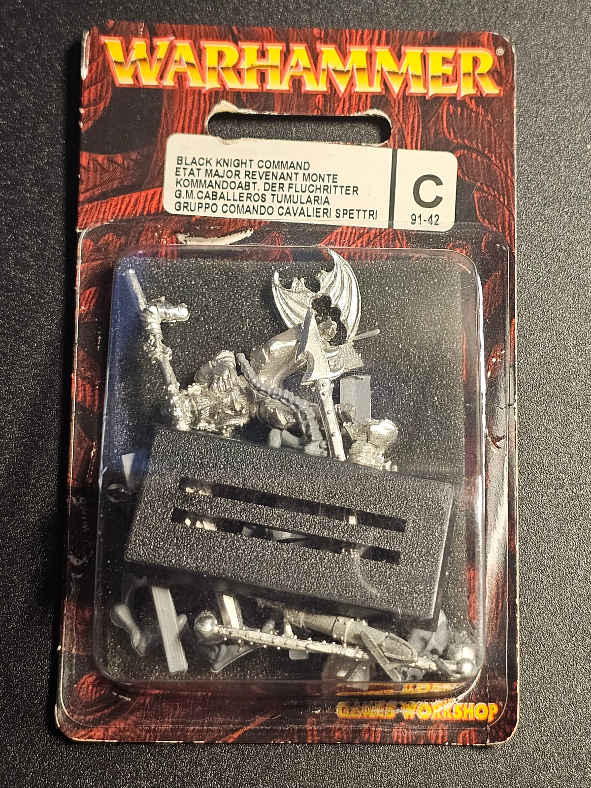 Warhammer Black Knight Command Metal Blister
