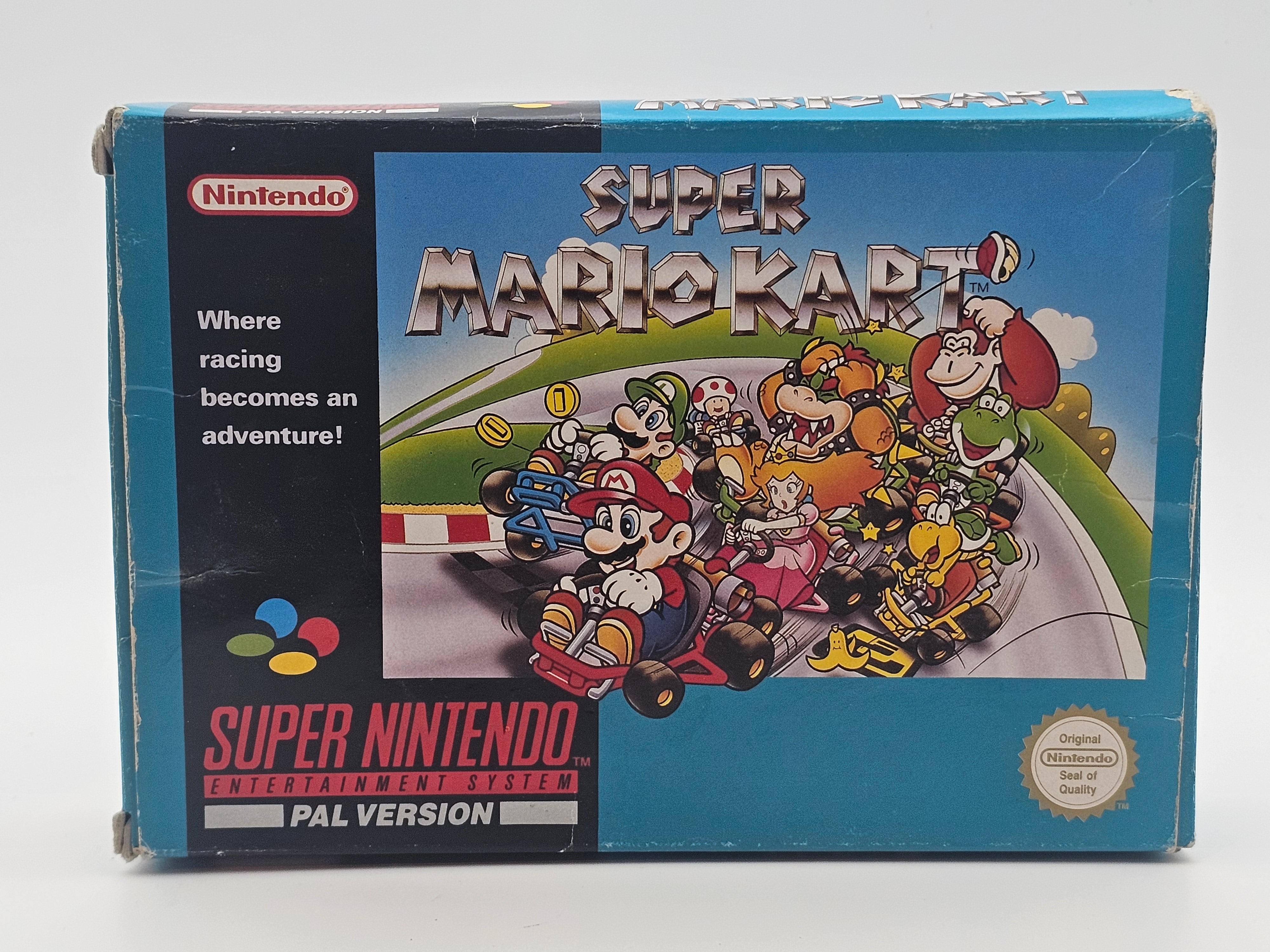 Super Nintendo - Super Mariokart PAL Boxed