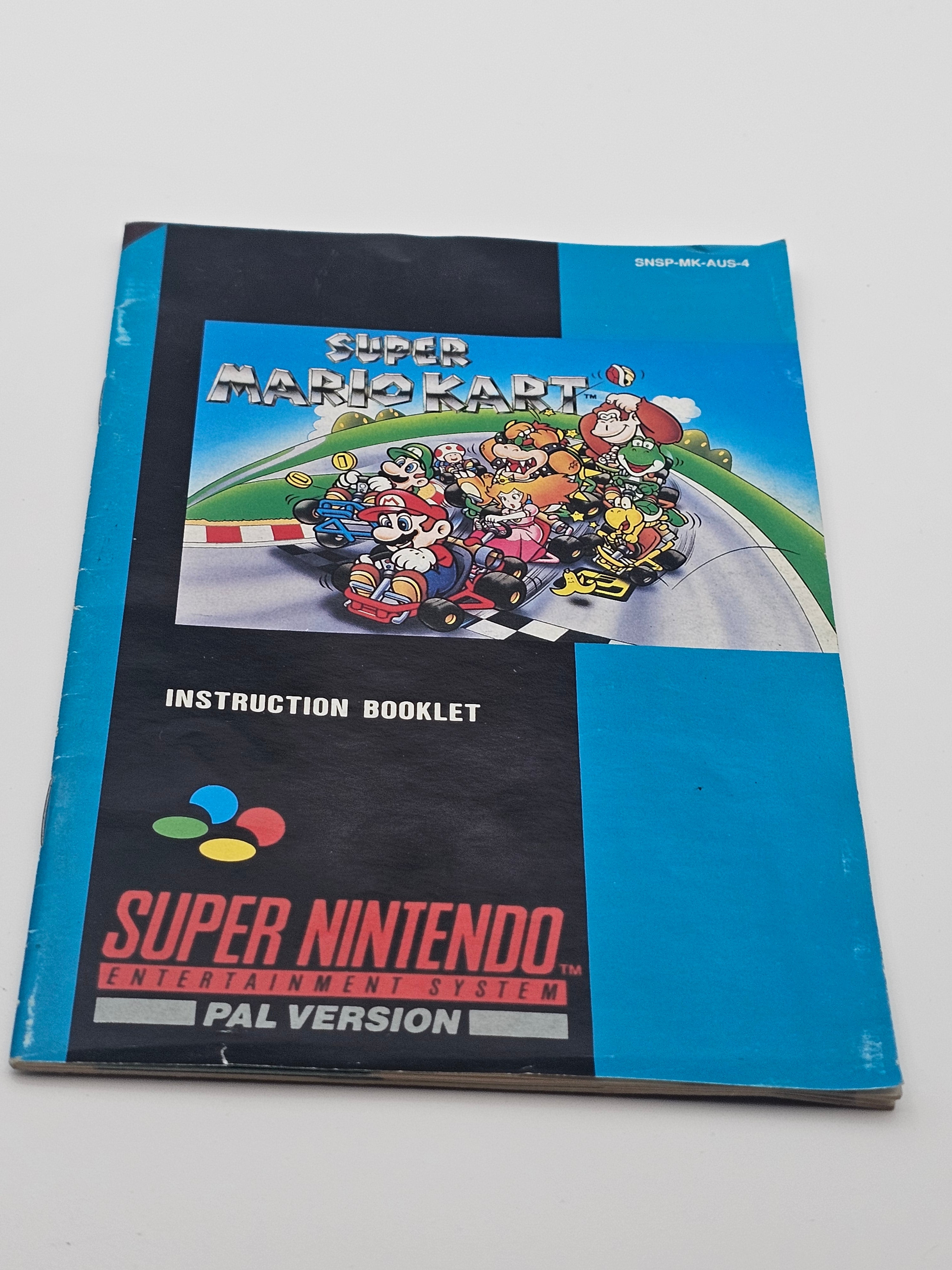 Super Nintendo - Super Mariokart PAL Boxed