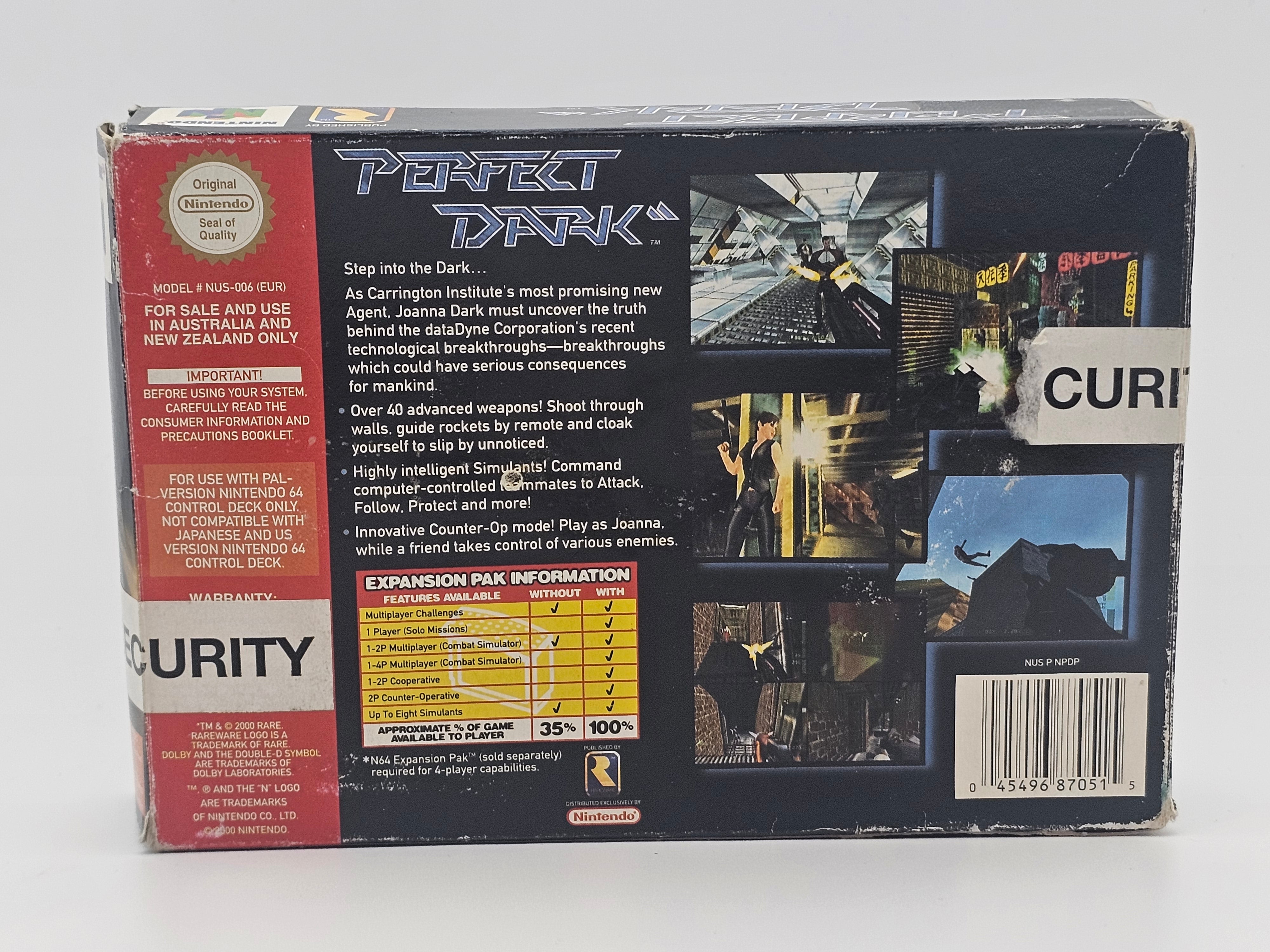 Nintendo 64 - Perfect Dark PAL Boxed
