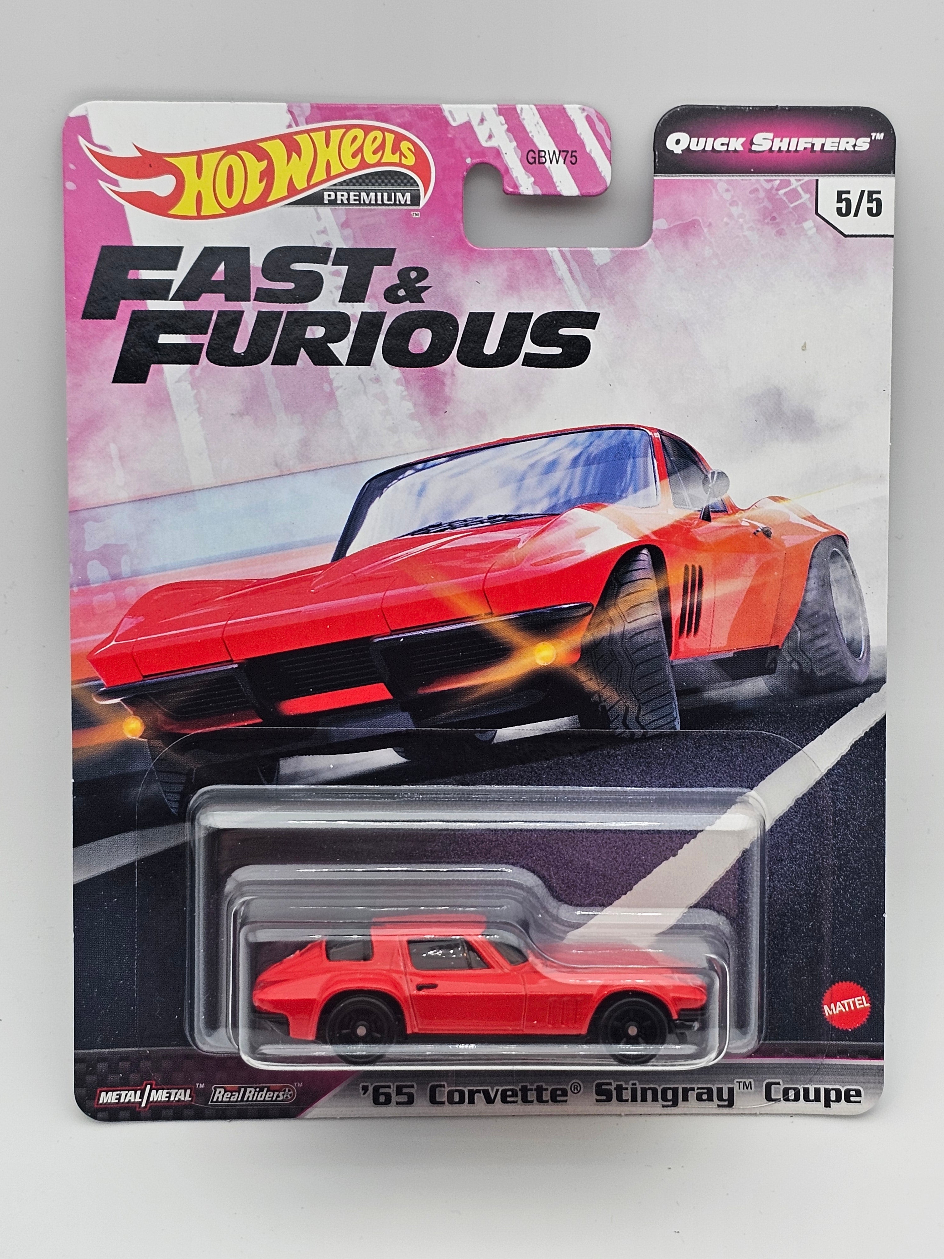 Hot Wheels Fast & Furious Quick Shifters 65 Corvette Stingray Coupe