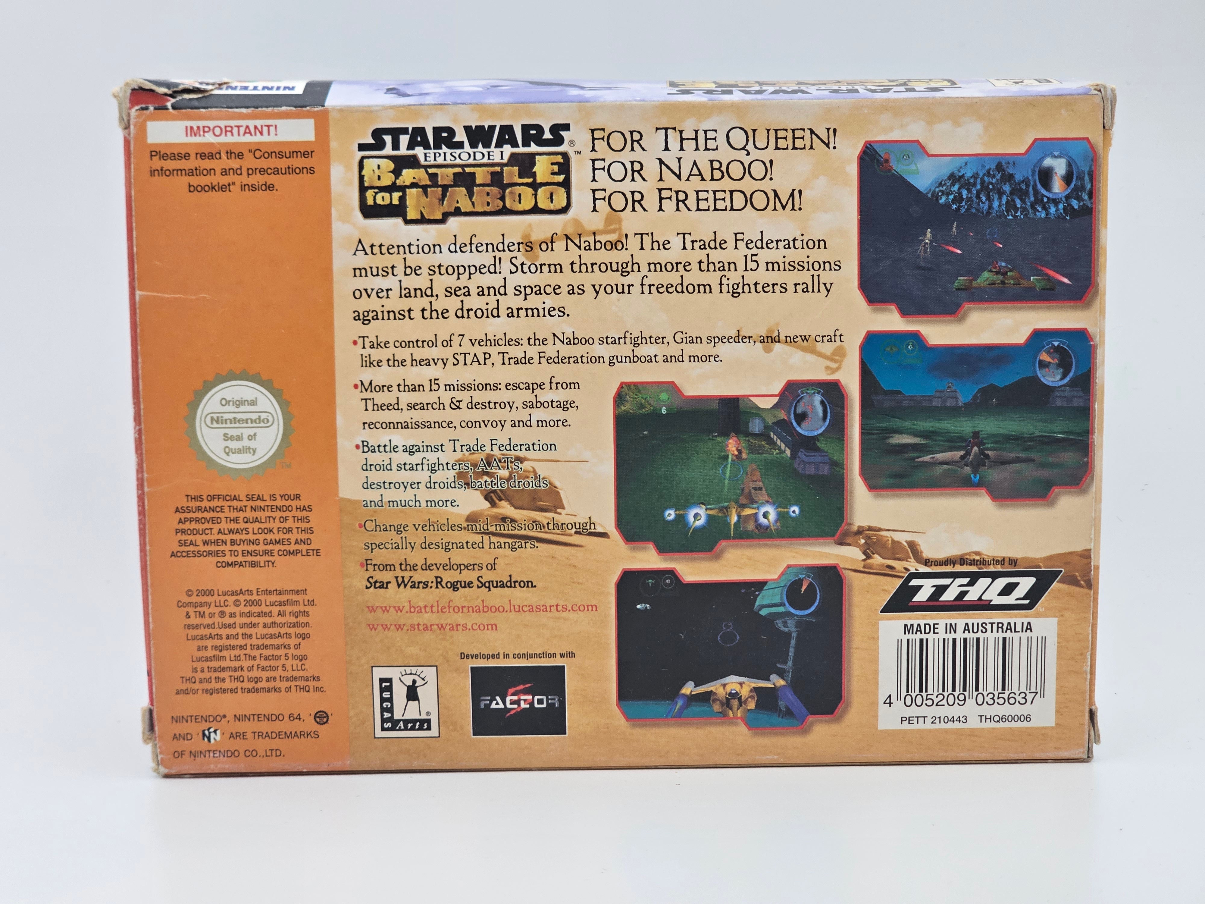 Nintendo 64 - Star Wars Battle for Naboo PAL Boxed