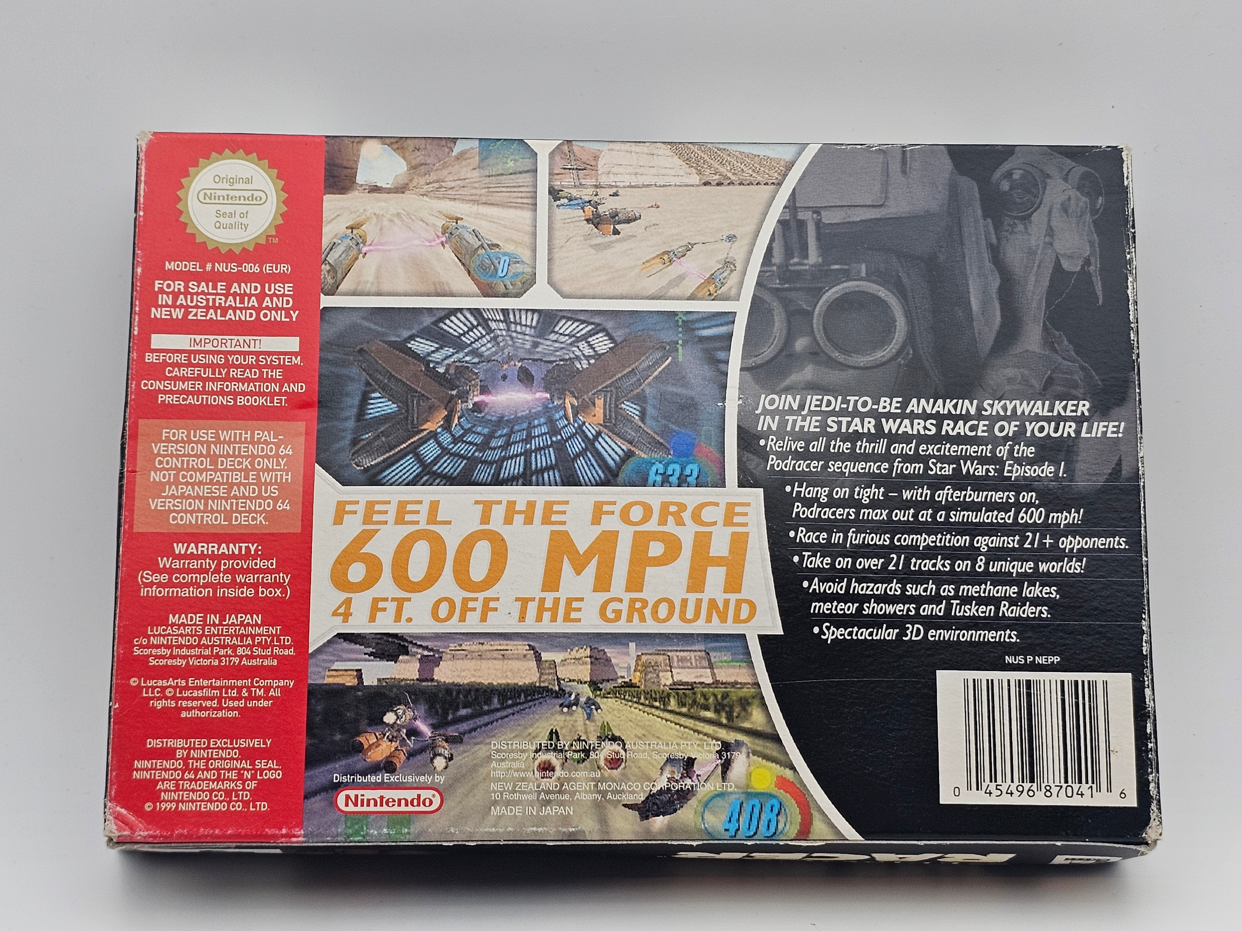 Nintendo 64 - Star Wars Racer PAL Boxed