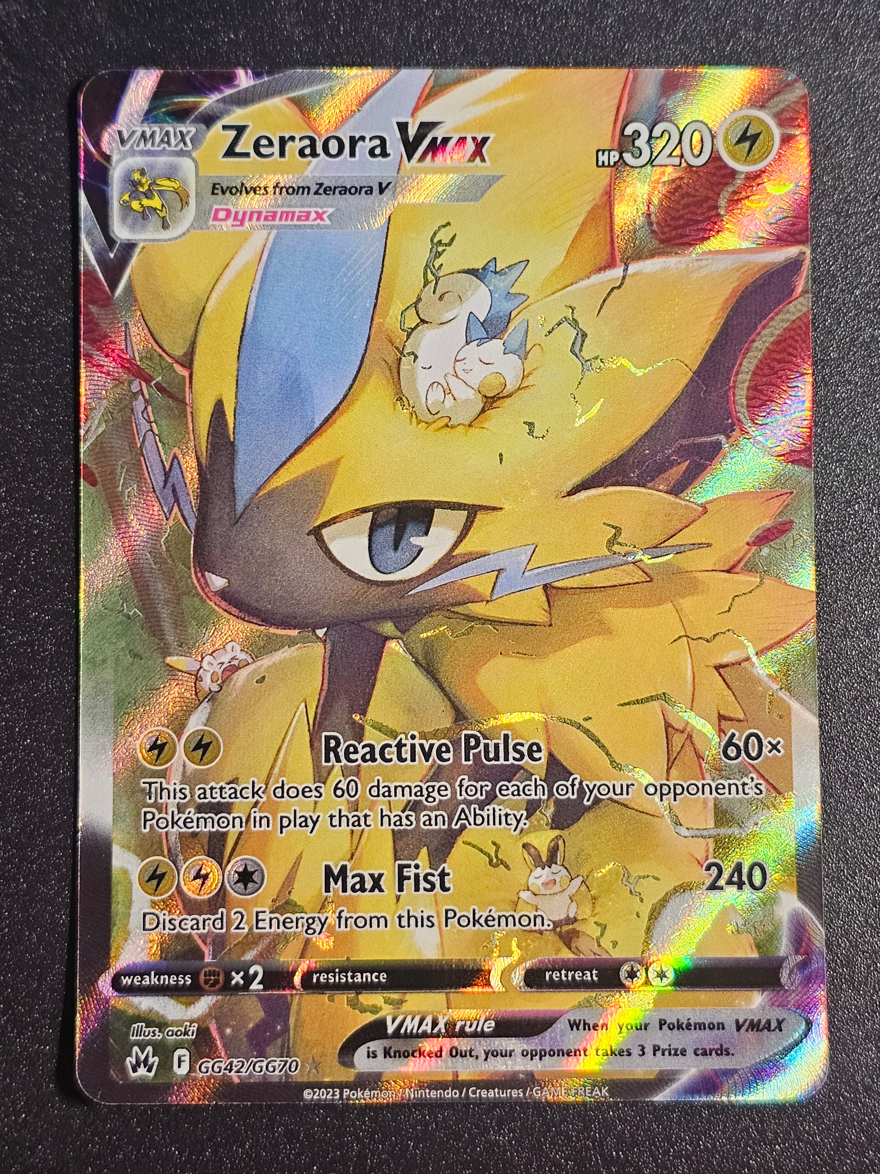 Pokemon TCG - Zeraora VMAX GG42/GG70 Crown Zenith