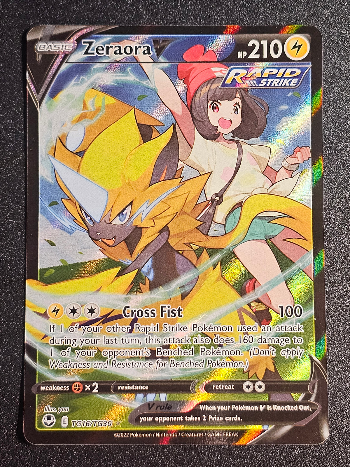 Pokemon TCG - Zeraora V TG16/TG30 Silver Tempest