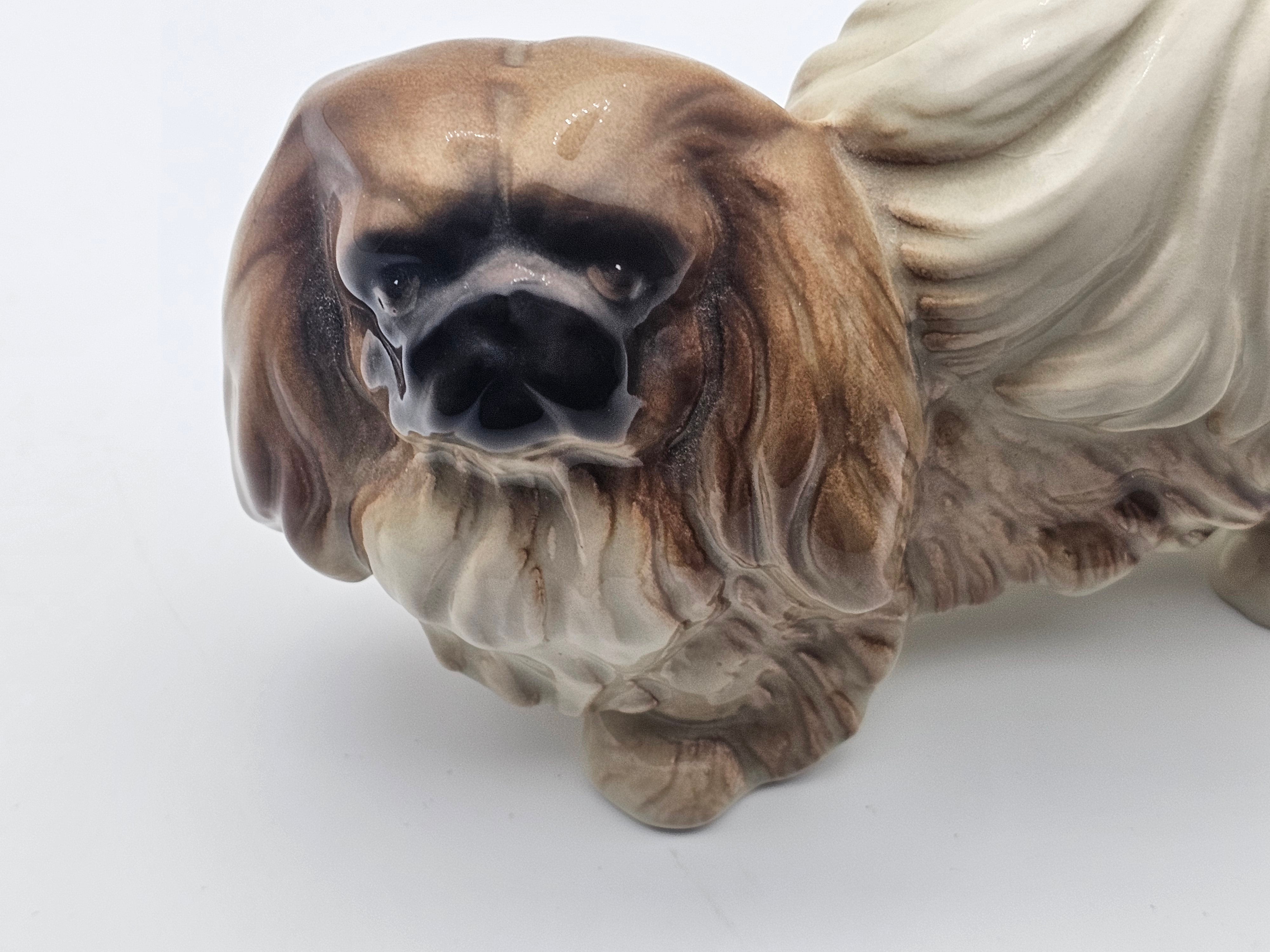 Pekingese Vintage Collectable Dog Statue Coppercraft
