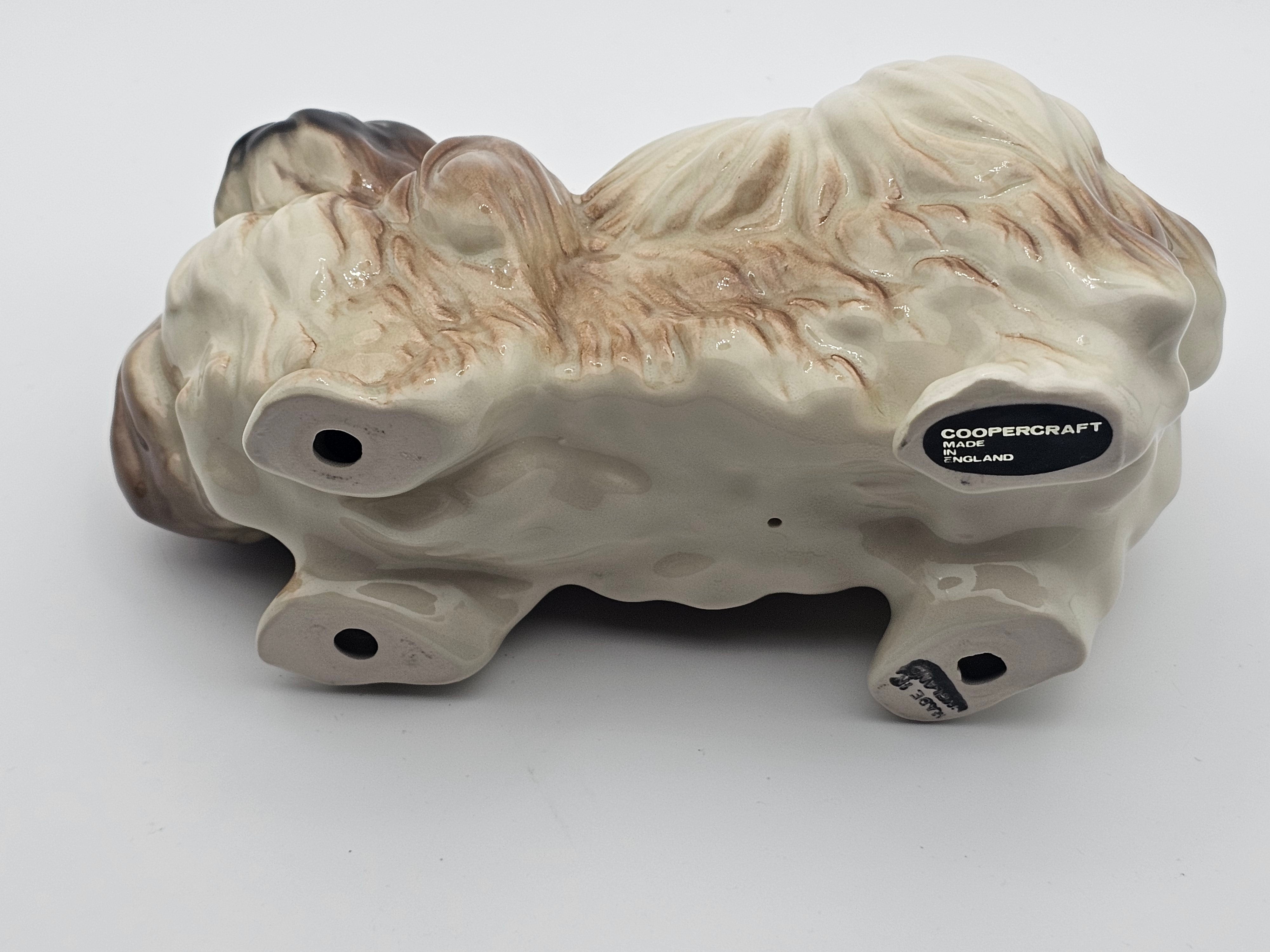 Pekingese Vintage Collectable Dog Statue Coppercraft