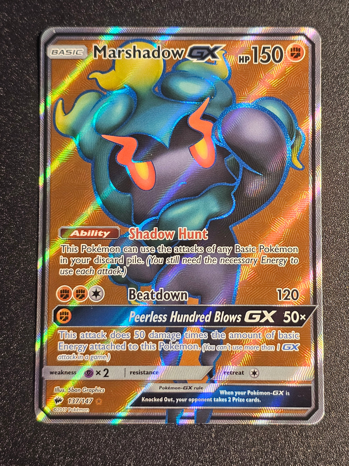 Pokemon TCG -  Marshadow GX 137/147 Burning Shadows