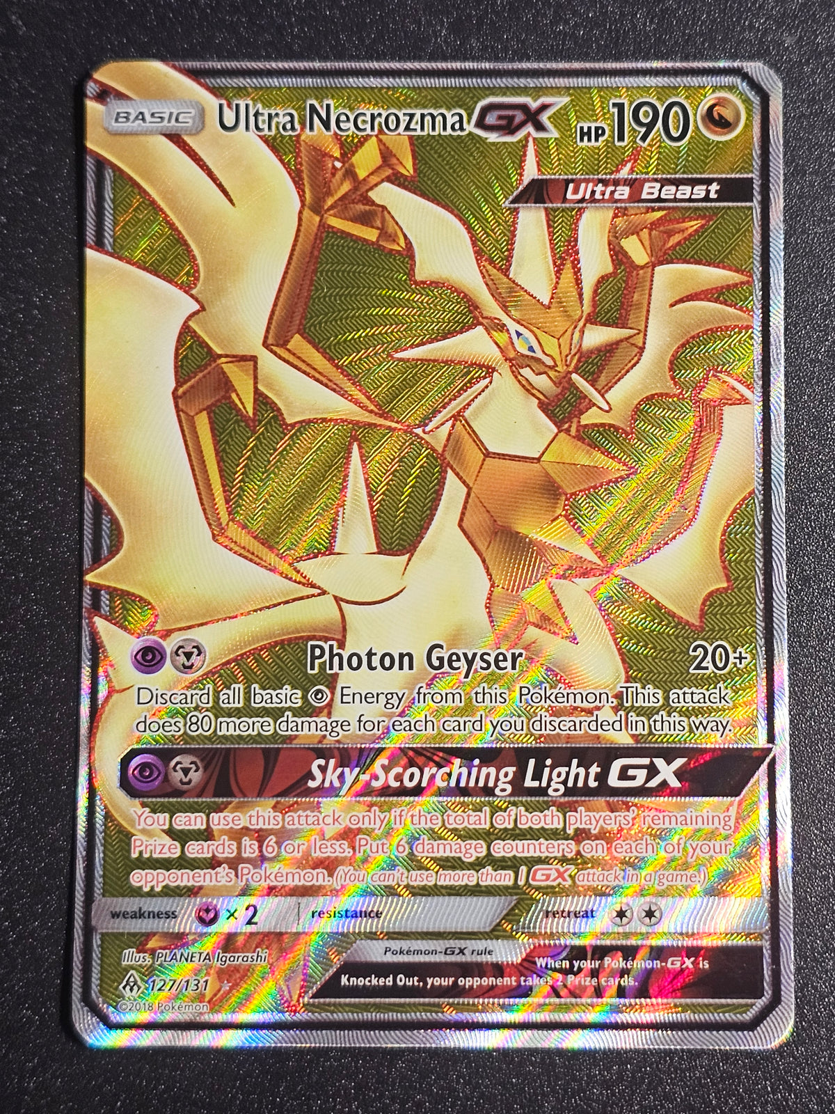 Pokemon TCG - Ultra Necrozma GX 127/131 Forbidden Light