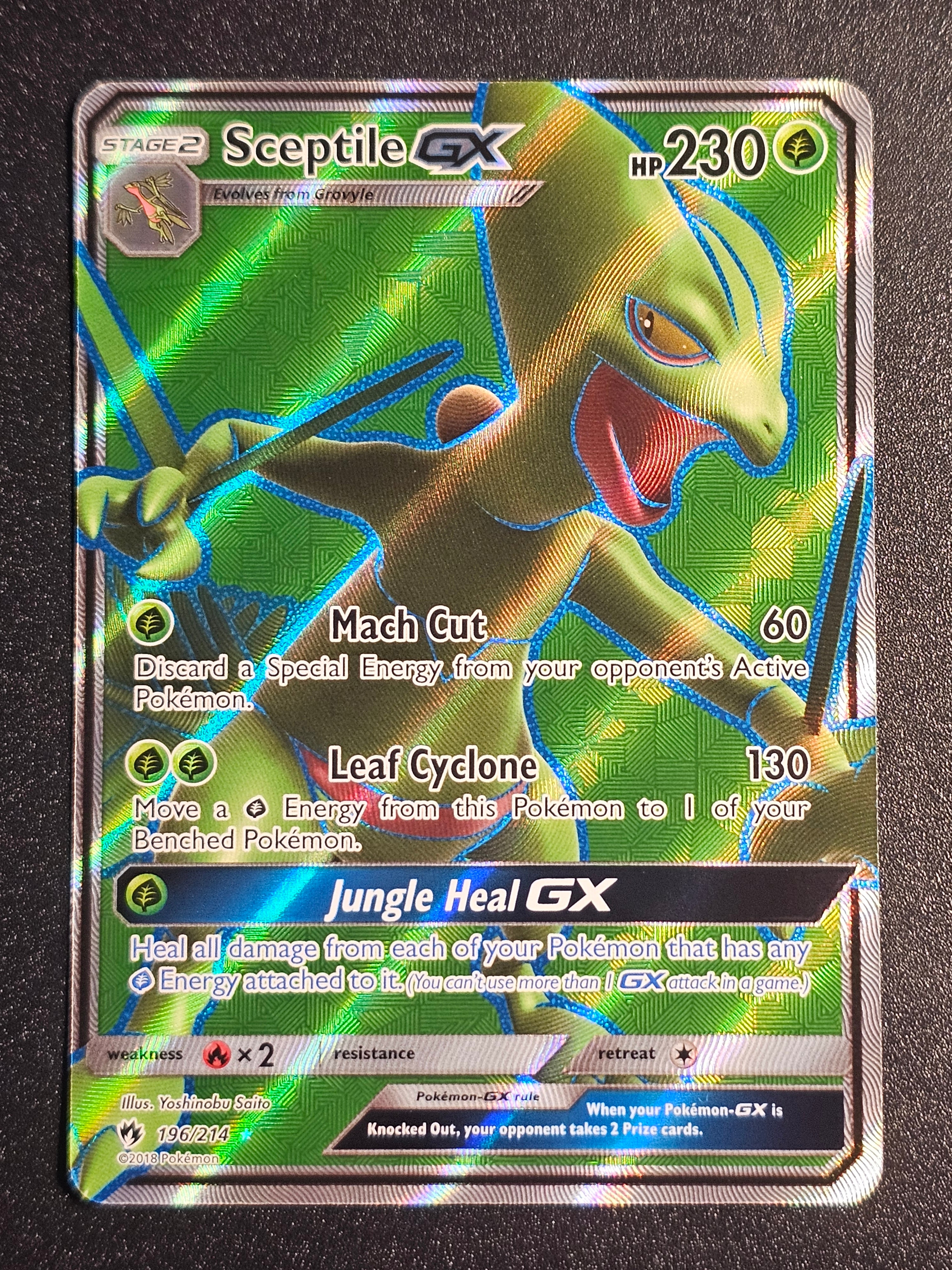 Pokemon TCG - Sceptile GX 196/214 Lost Thunder
