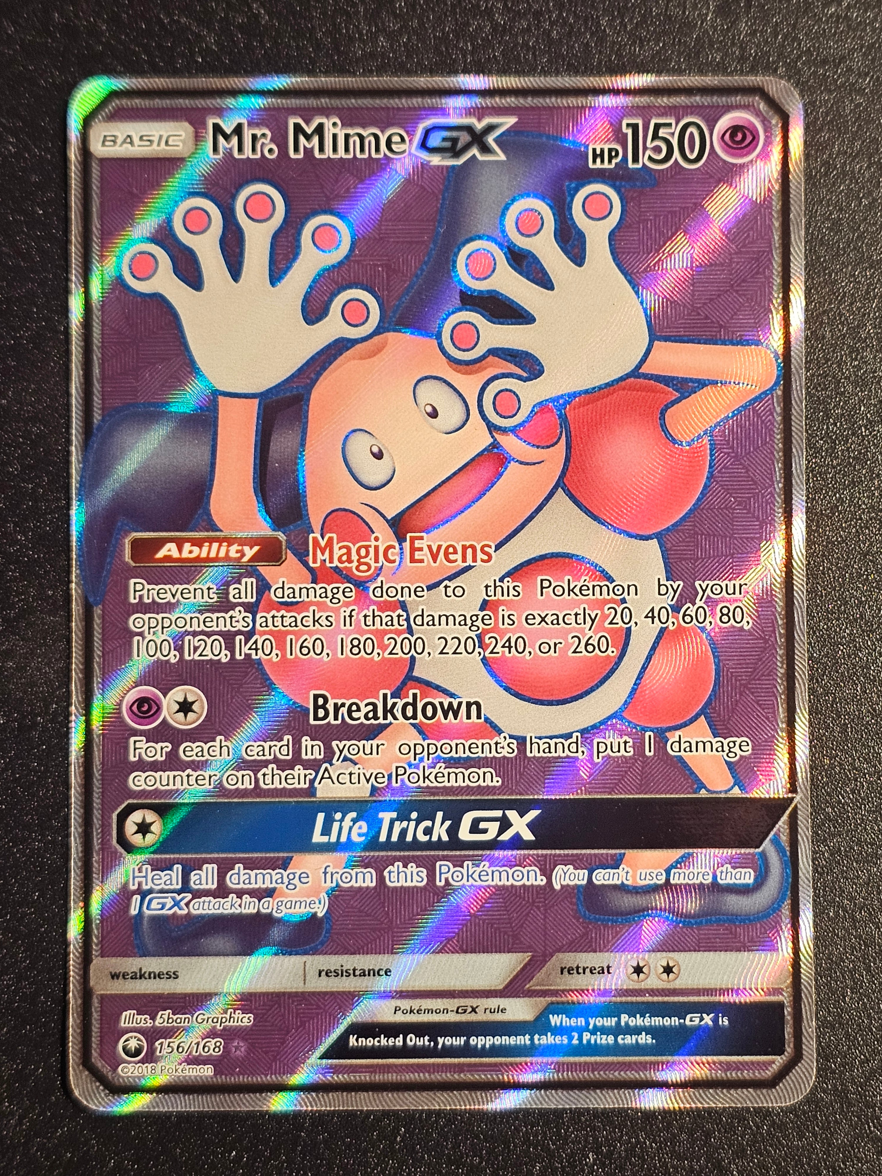 Pokemon TCG - Mr. Mime GX 156/168 Team Up