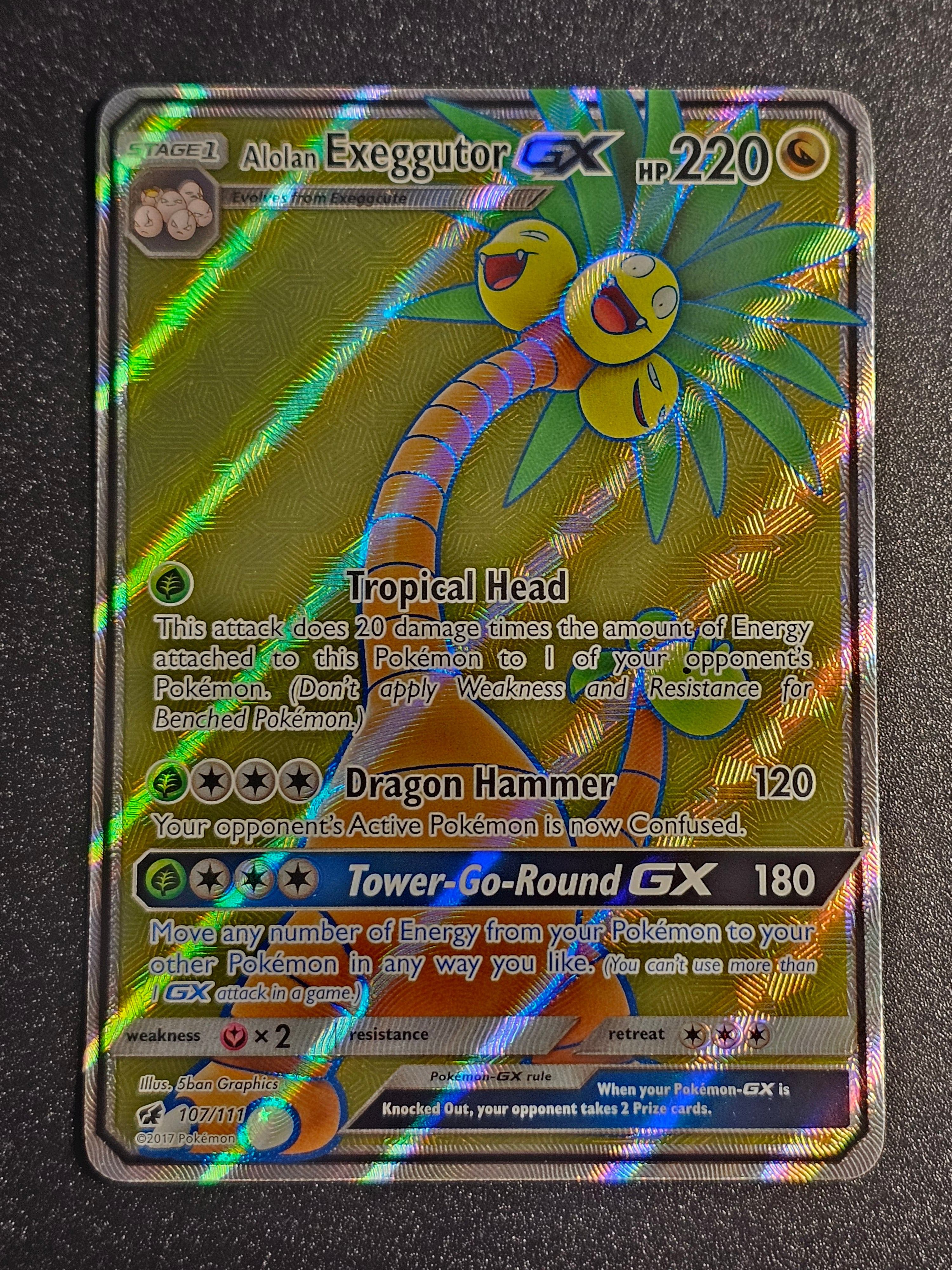 Pokemon TCG - Alolan Exeggutor GX 107/111 Crimson Invasion