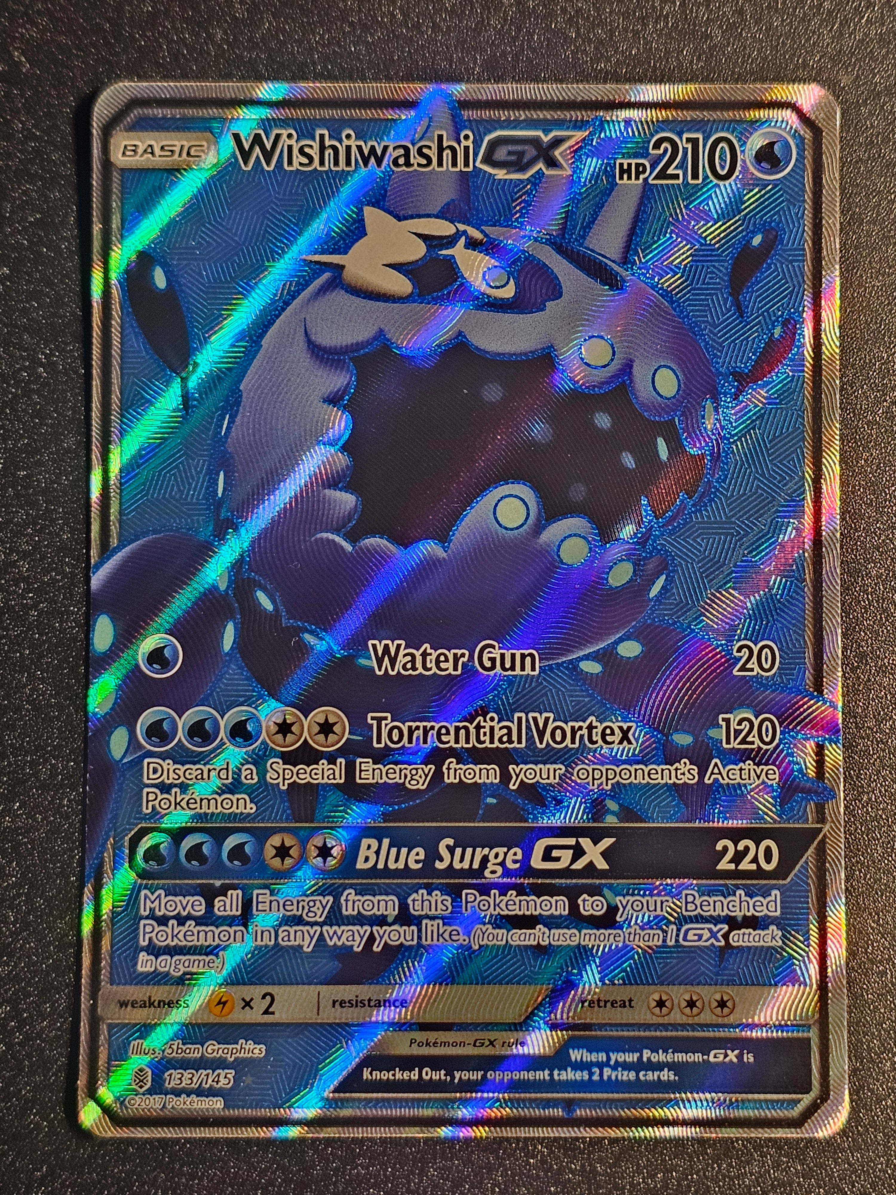 Pokemon TCG - Wishiwashi GX 133/145 Guardians Rising