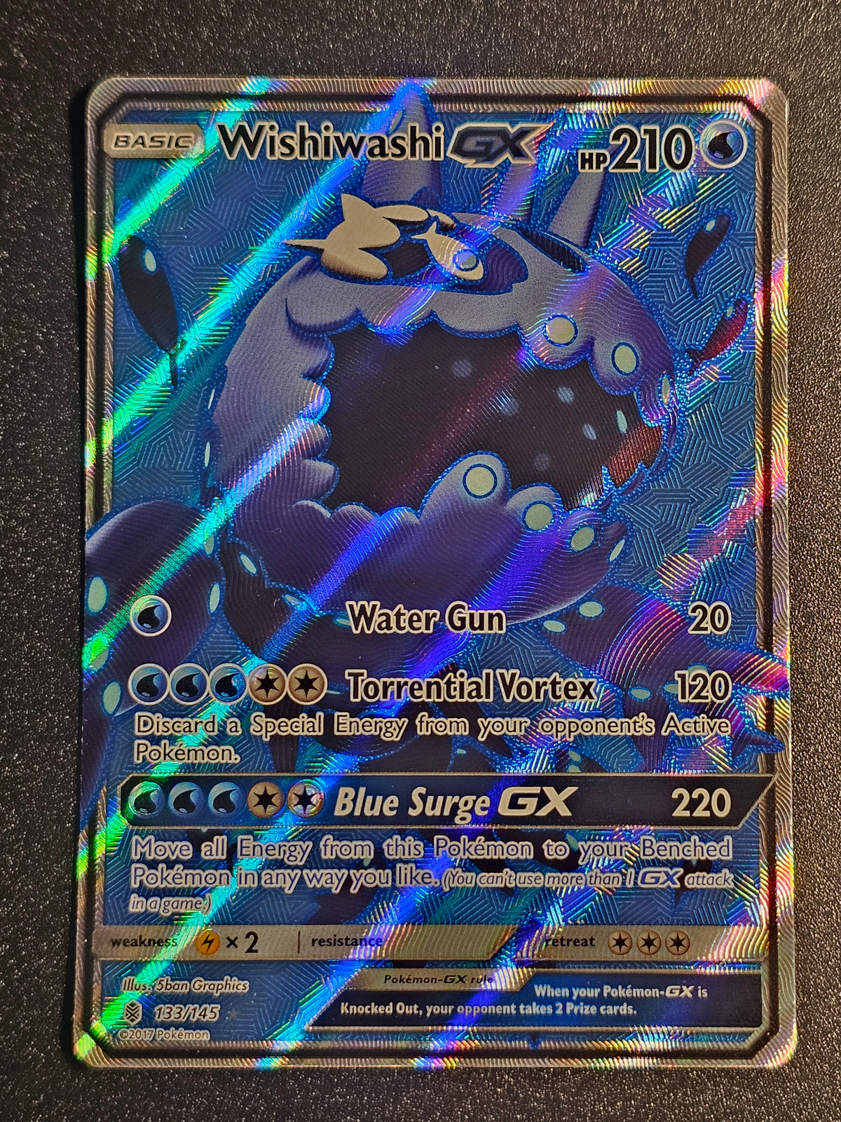 Pokemon TCG - Wishiwashi GX 133/145 Guardians Rising