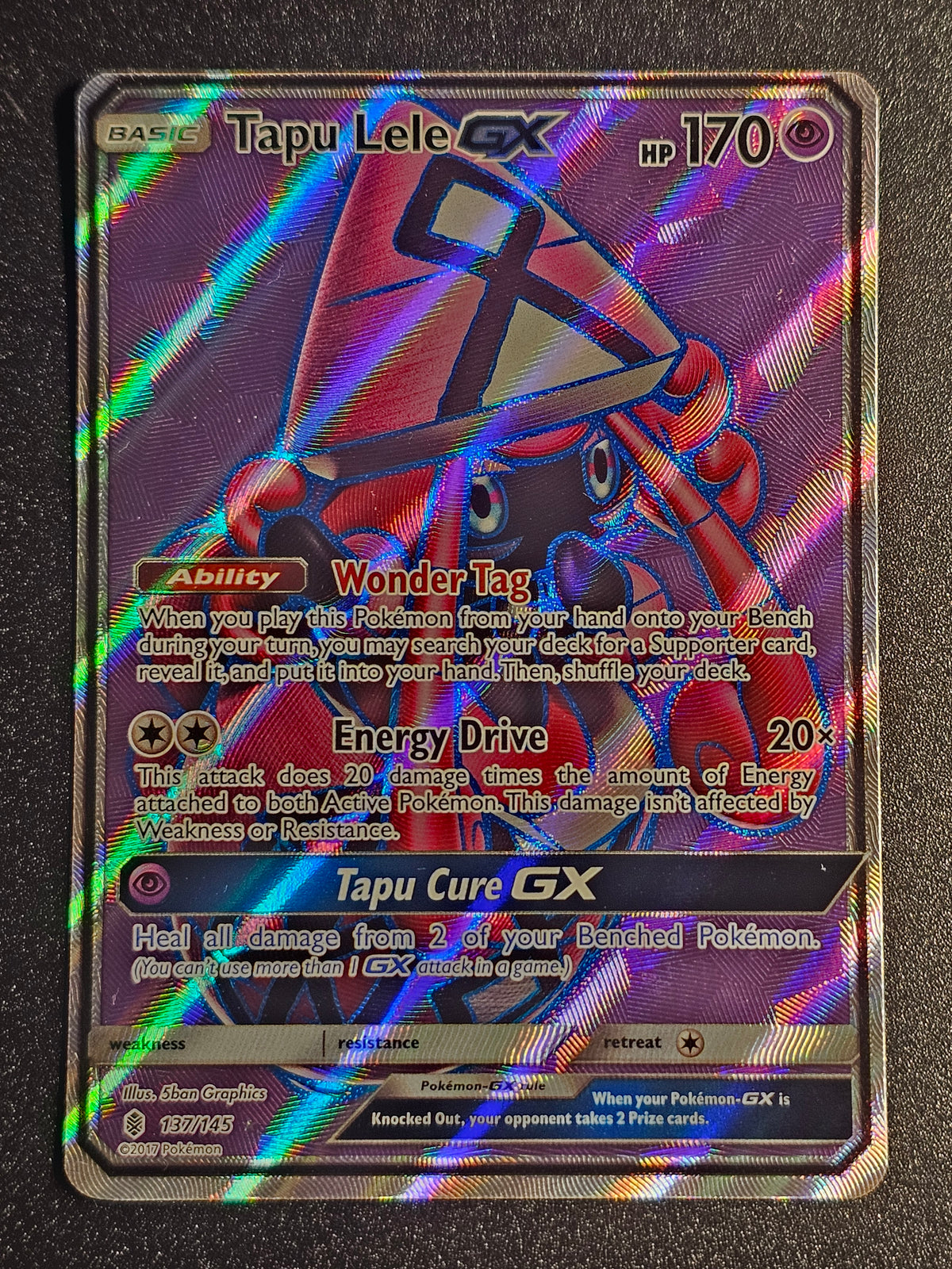 Pokemon TCG - Tapu Lele GX 137/145 Guardians Rising