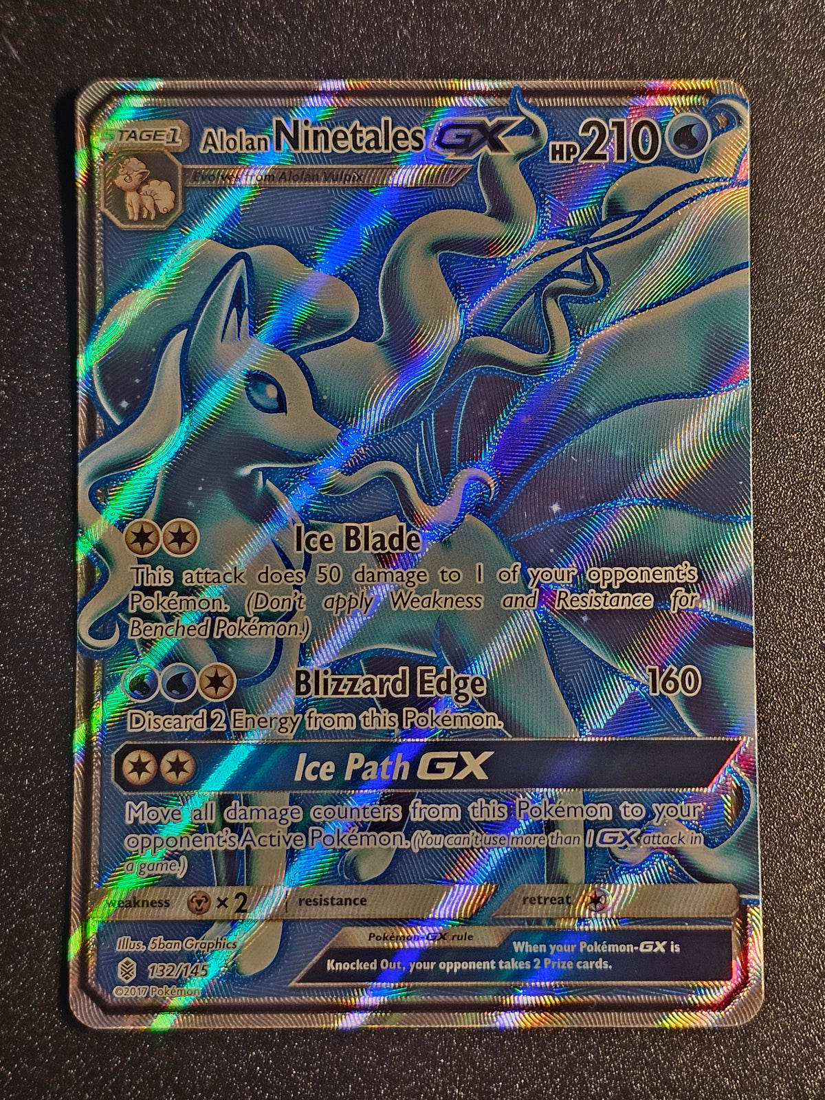Pokemon TCG - Alolan Ninetales GX 132/145 Guardians Rising