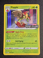 Pokemon TCG - Flapple Rebel Clash SWSH022 Pre Release Promo
