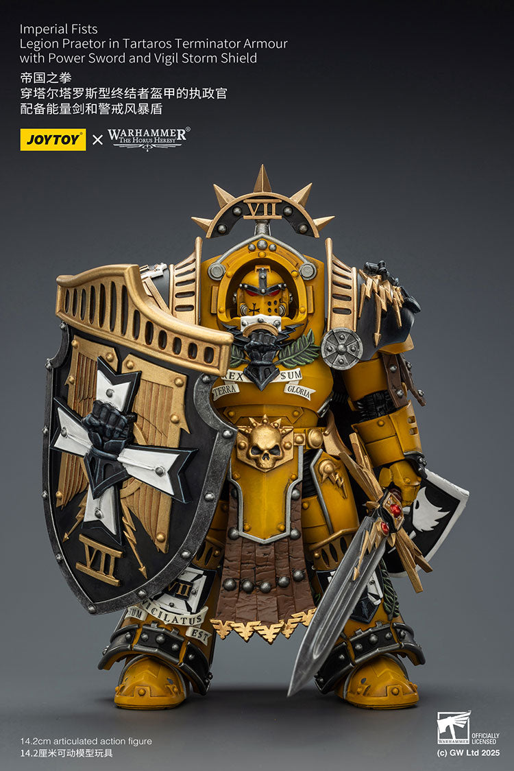 Warhammer Joytoy Imperial Fists Legion Praetor in Tartaros Terminator Armour