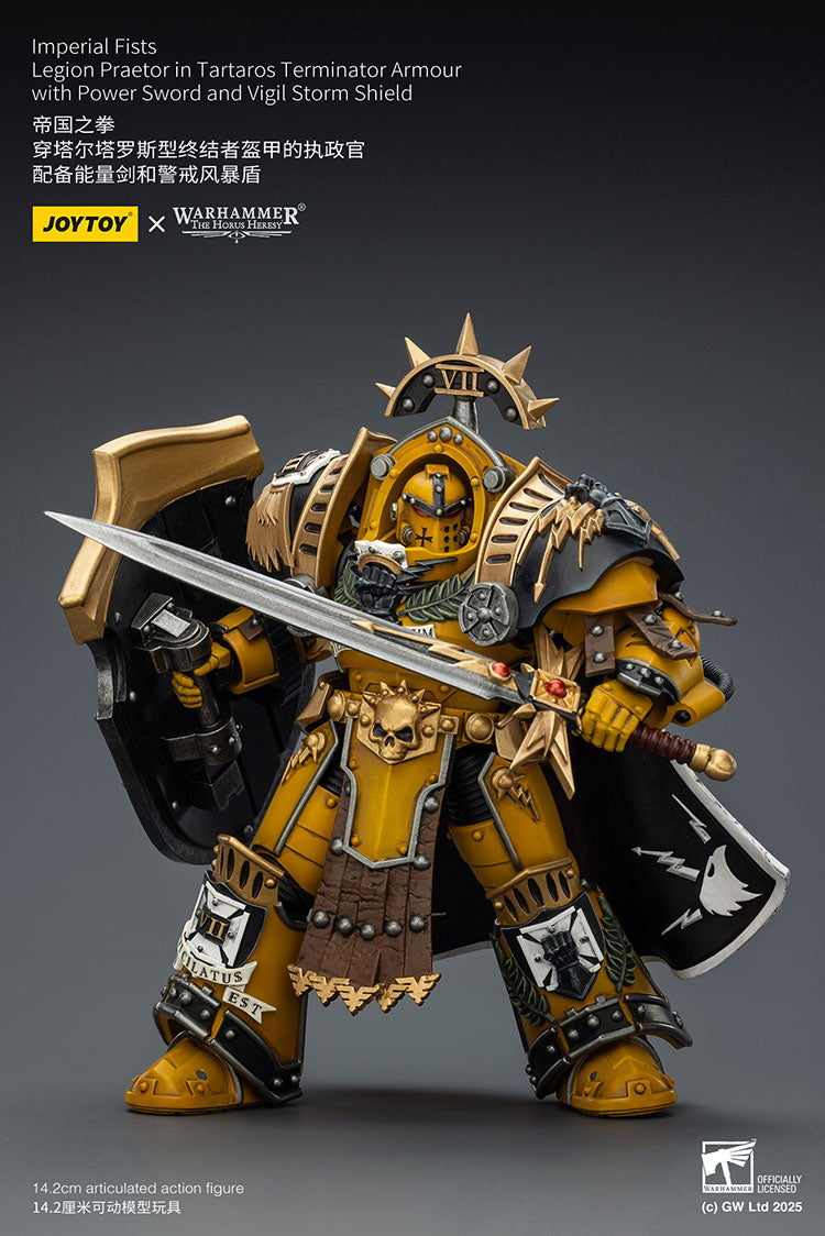 Warhammer Joytoy Imperial Fists Legion Praetor in Tartaros Terminator Armour