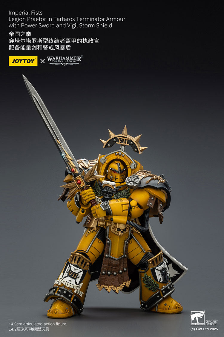 Warhammer Joytoy Imperial Fists Legion Praetor in Tartaros Terminator Armour