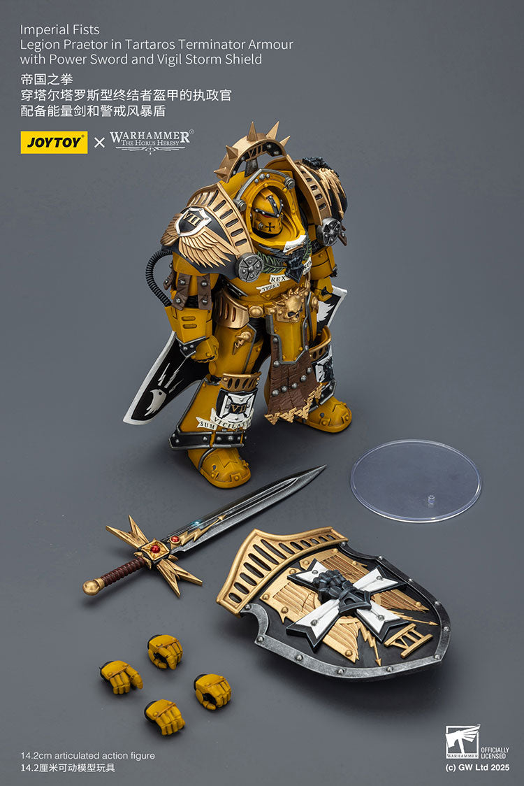 Warhammer Joytoy Imperial Fists Legion Praetor in Tartaros Terminator Armour