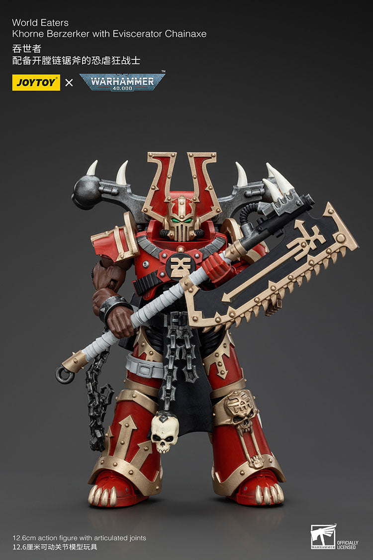 Warhammer Joytoy World Eaters Khorne Berzerker with Chainaxe