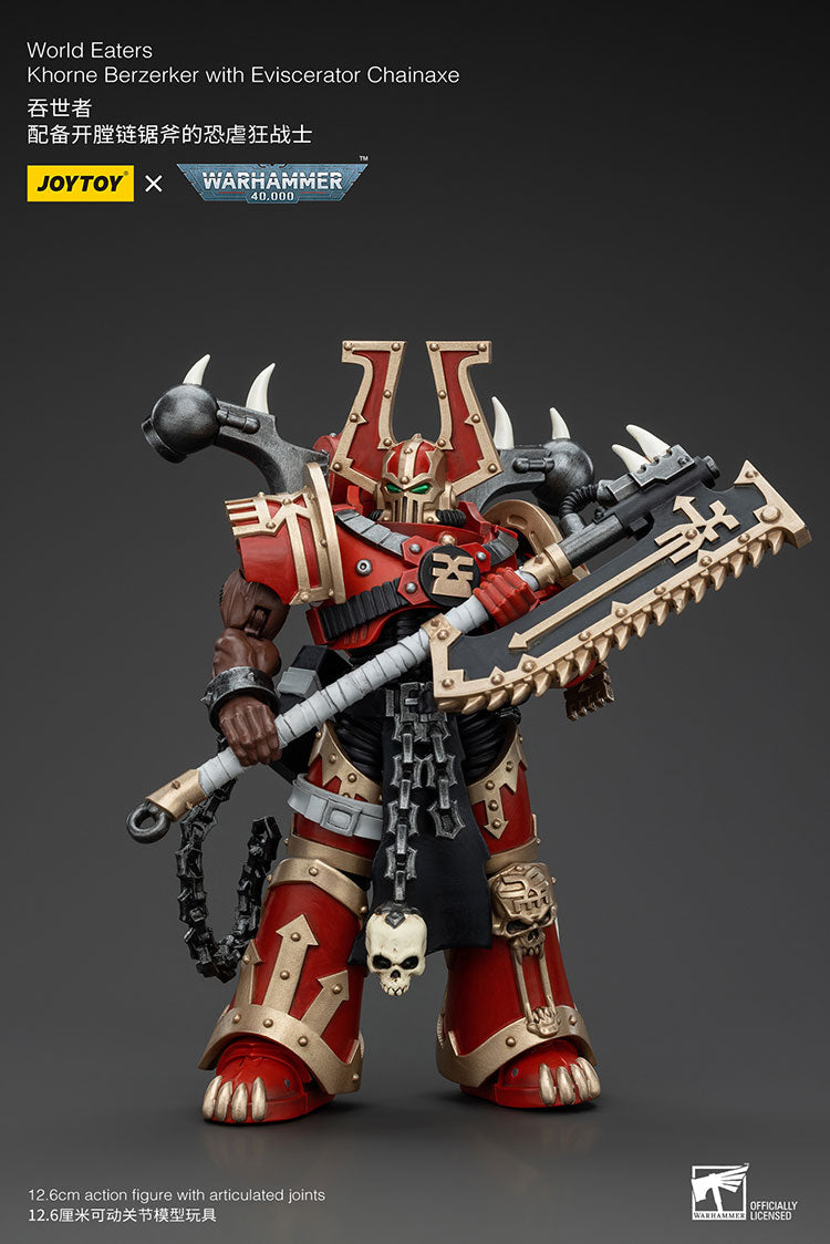 Warhammer Joytoy World Eaters Khorne Berzerker with Chainaxe