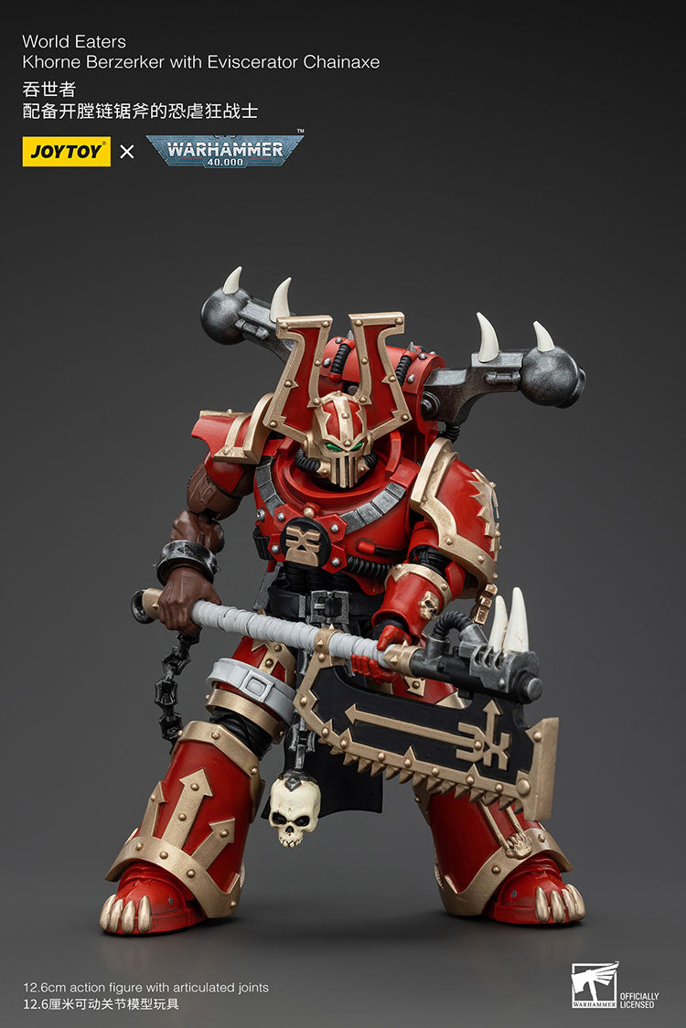 Warhammer Joytoy World Eaters Khorne Berzerker with Chainaxe