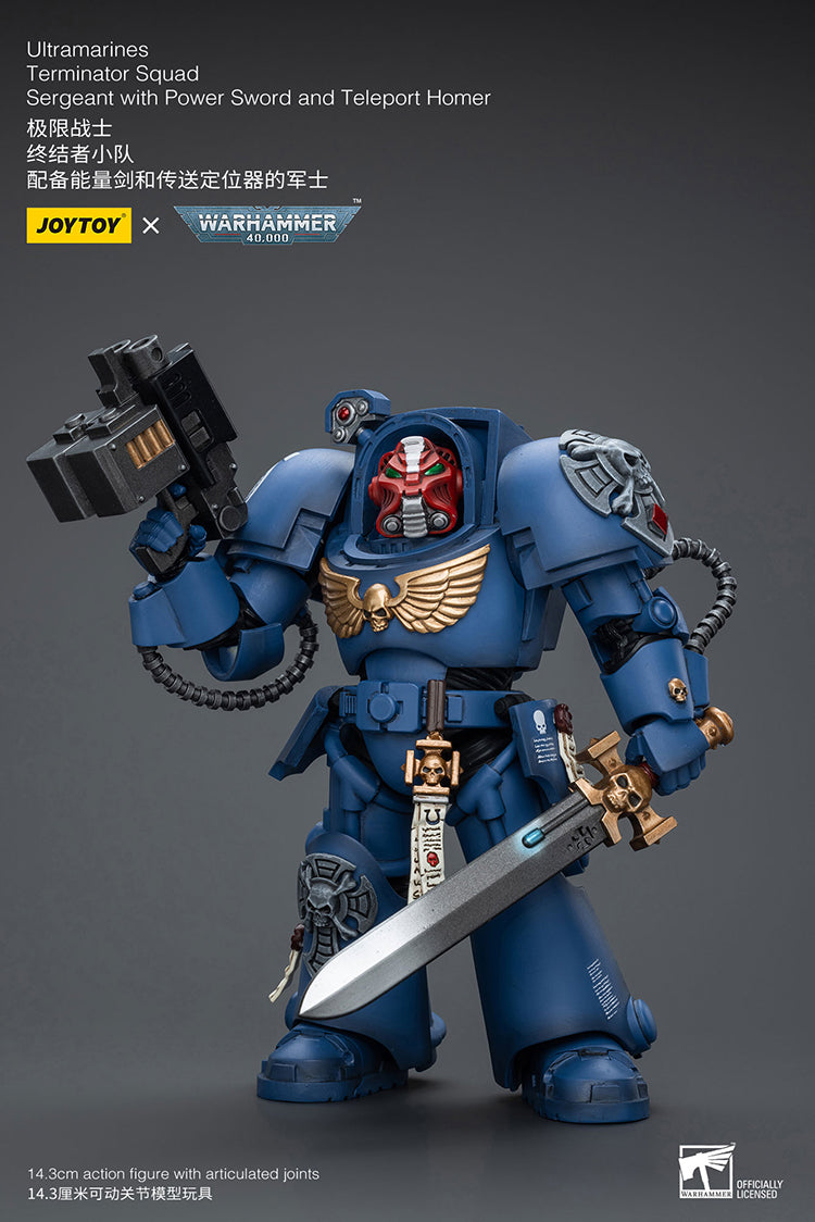 Warhammer Joytoy  Ultramarines Sergeant with Power Sword and Teleport Homer