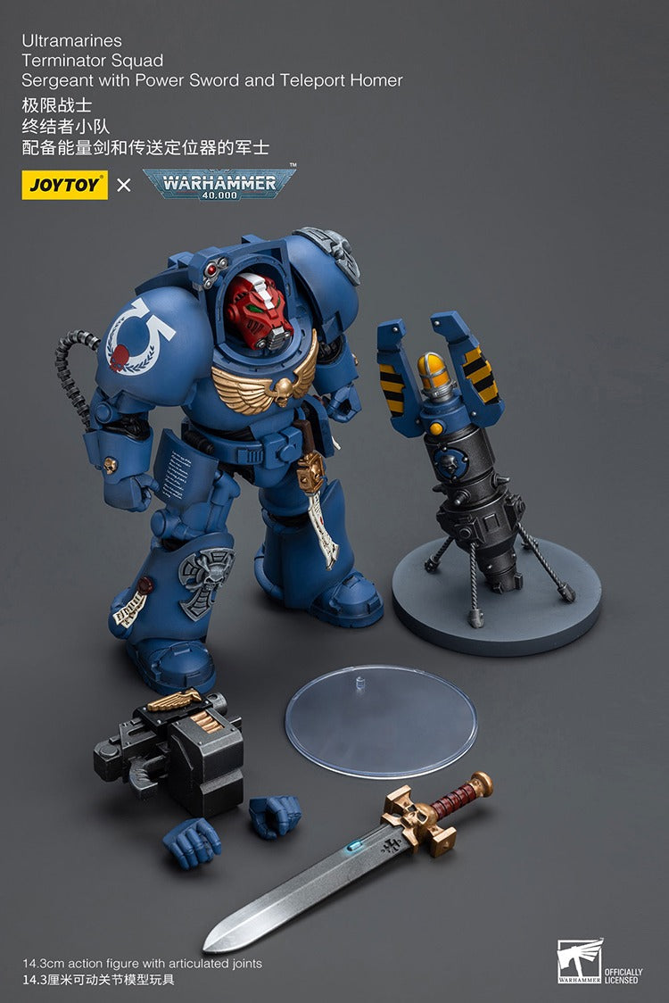 Warhammer Joytoy  Ultramarines Sergeant with Power Sword and Teleport Homer