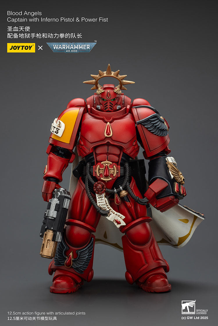 Joytoy Warhammer - Blood Angels Captain with Inferno Pistol
