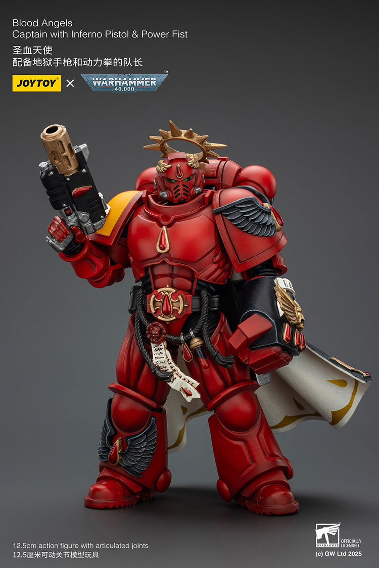 Joytoy Warhammer - Blood Angels Captain with Inferno Pistol