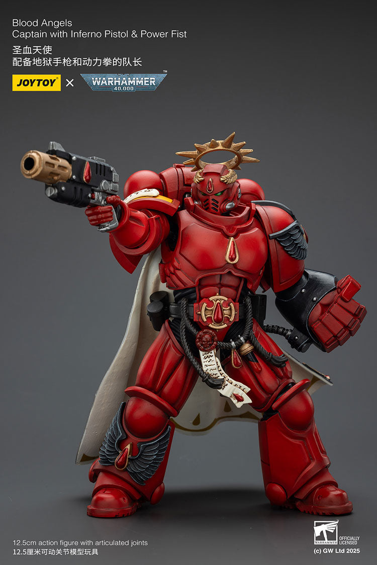 Joytoy Warhammer - Blood Angels Captain with Inferno Pistol
