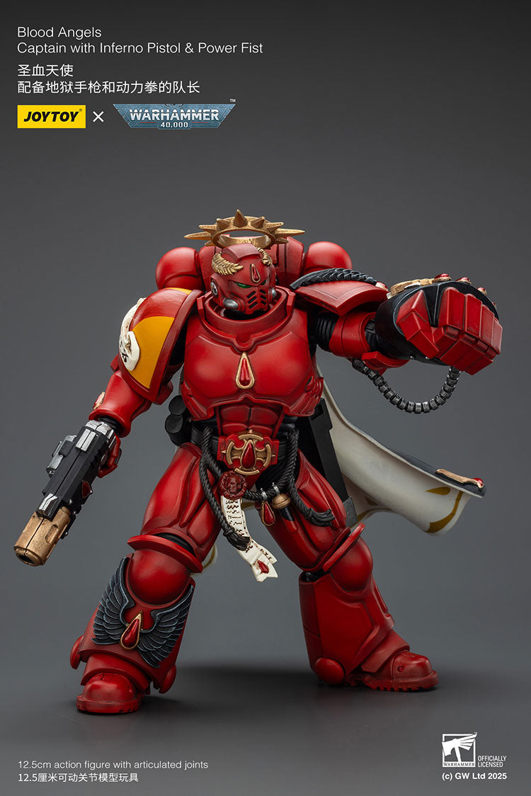 Joytoy Warhammer - Blood Angels Captain with Inferno Pistol
