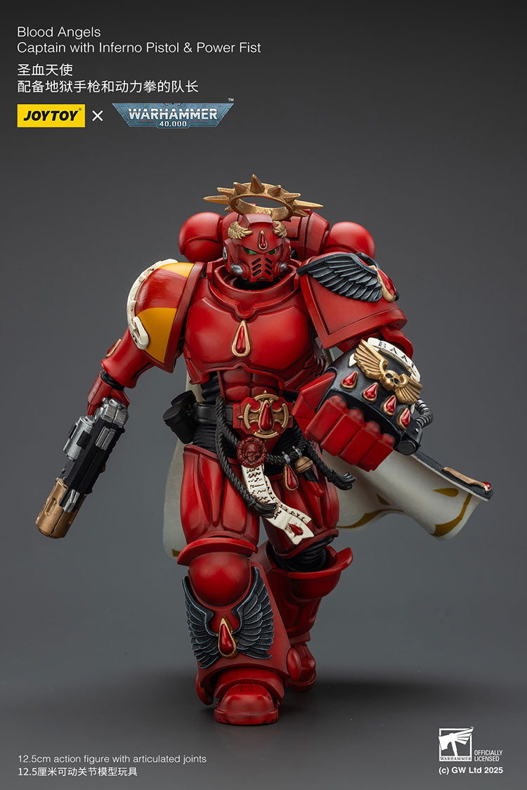 Joytoy Warhammer - Blood Angels Captain with Inferno Pistol