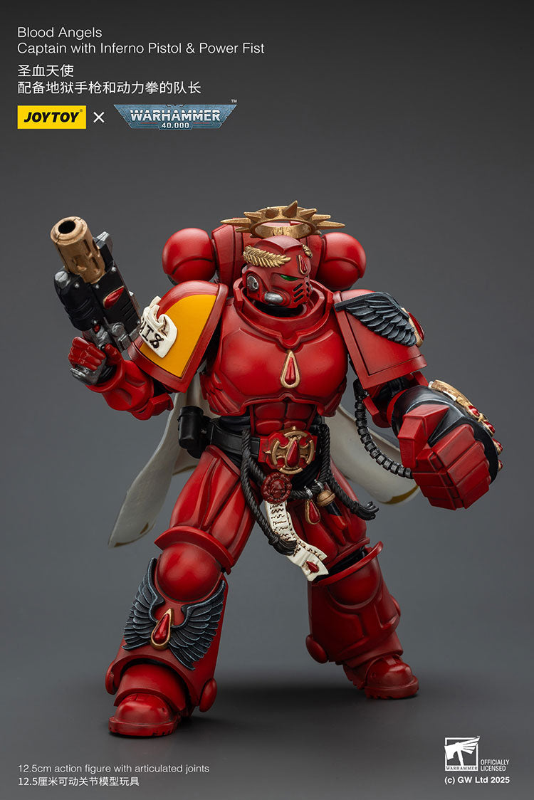 Joytoy Warhammer - Blood Angels Captain with Inferno Pistol