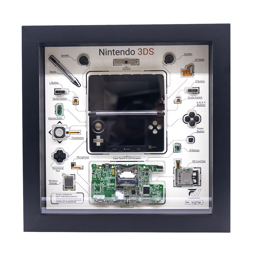 Frameworks - Nintendo - 3DS (Cosmo Black) - Deconstructed Premium Display (Copy)