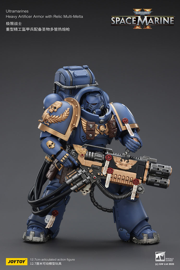 Joytoy Warhammer - Ultramarines Heavy Artificer Armor with Relic Multi-Melta