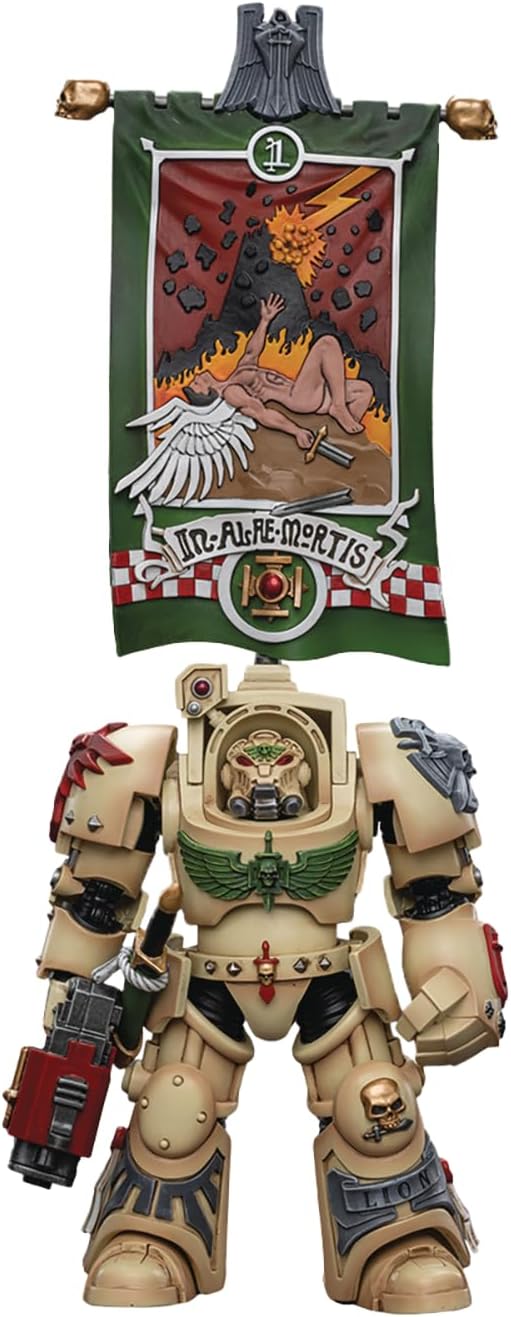 Joytoy Warhammer 40k Dark Angels Deathwing Ancient with Company Banner